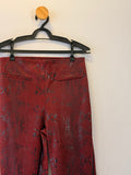 Calça de Couro Vermelha Animale