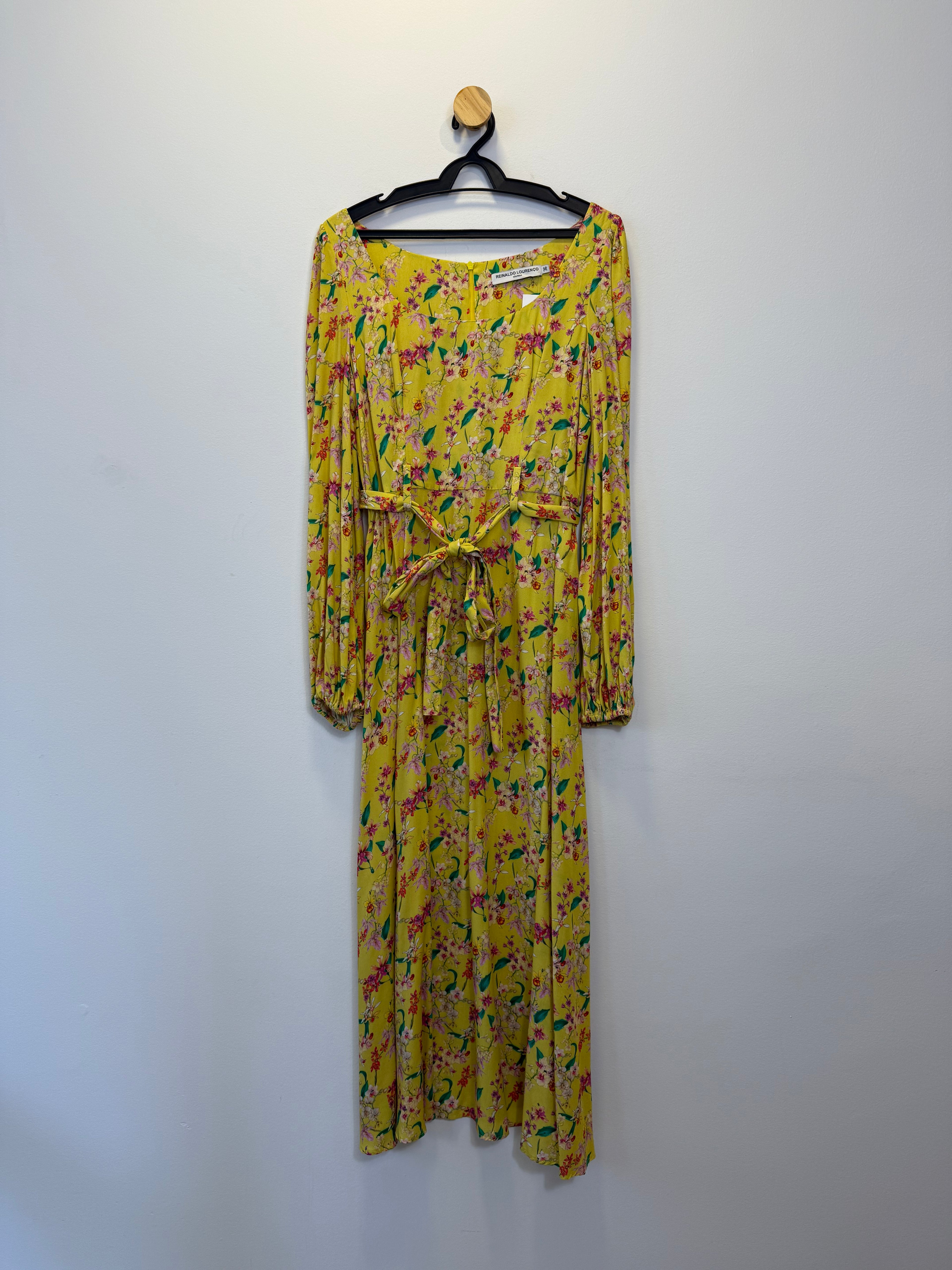 Vestido Amarelo Estampado