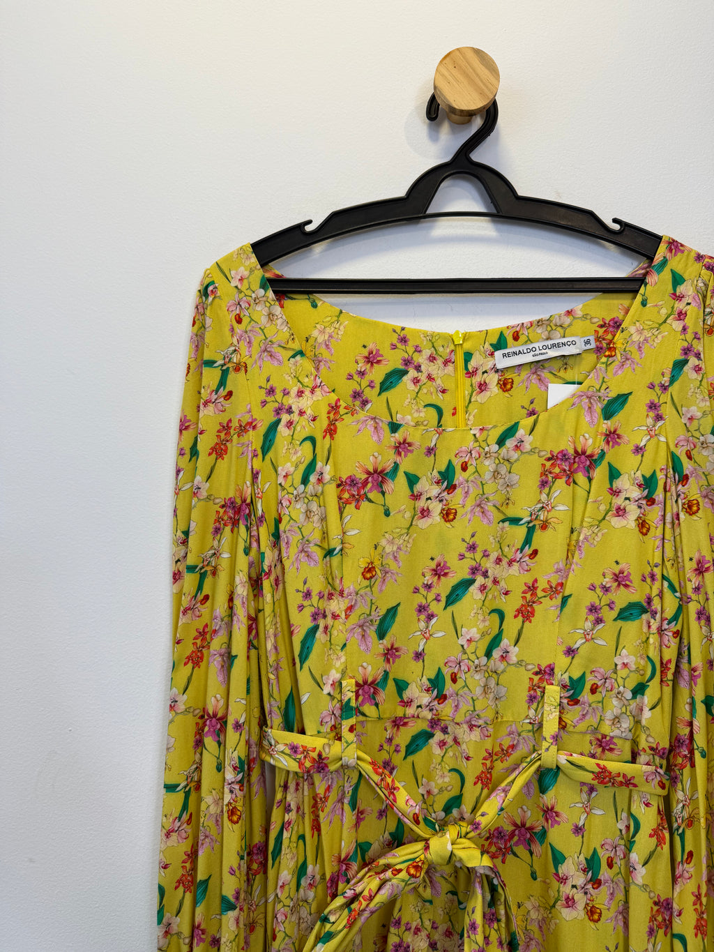 Vestido Amarelo Estampado