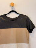Blusa de Couro Linnia Leatherwear