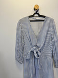 Vestido Listrado Azul