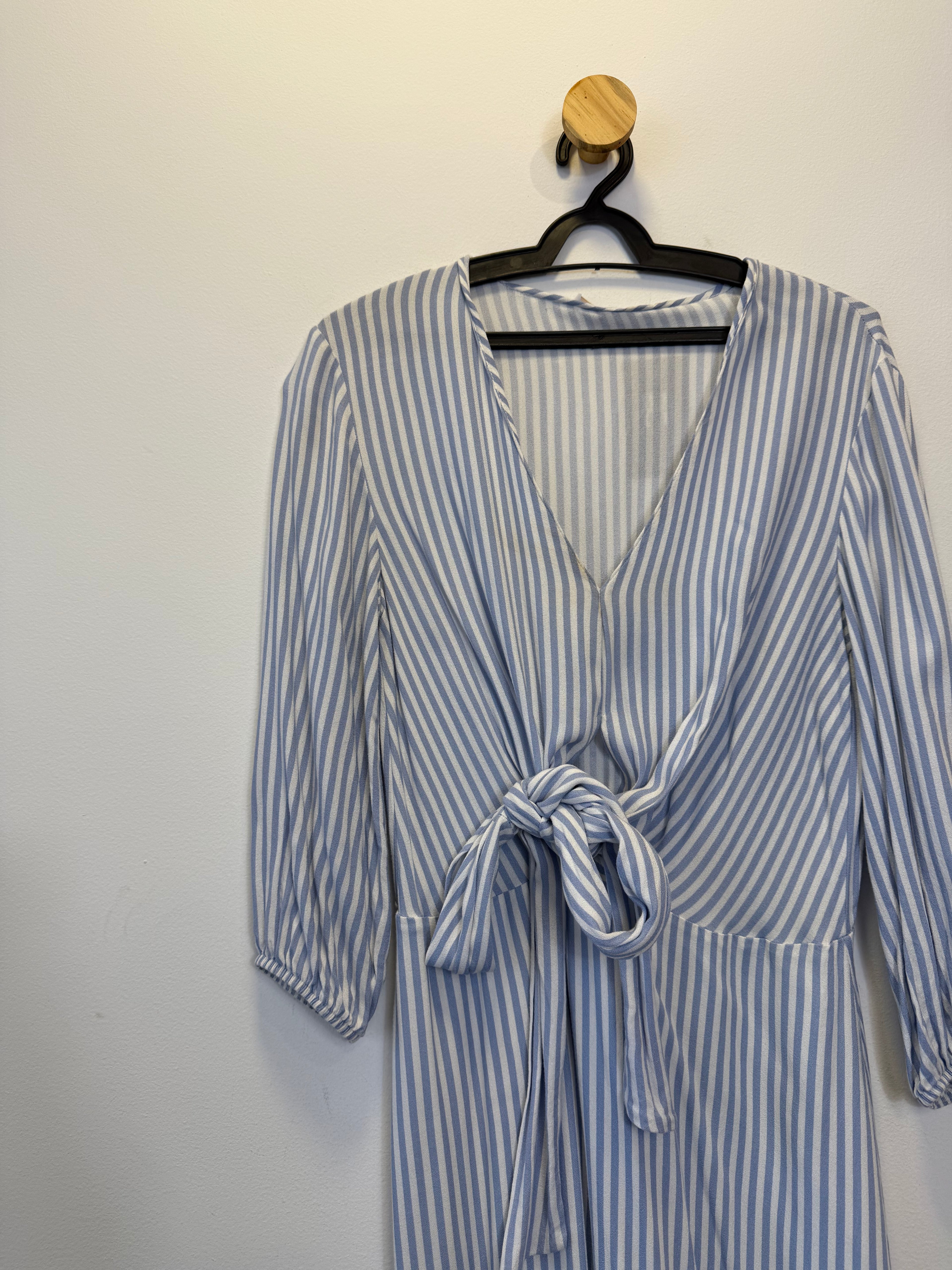 Vestido Listrado Azul
