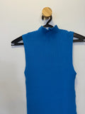 Vestido Canelado Azul Royal