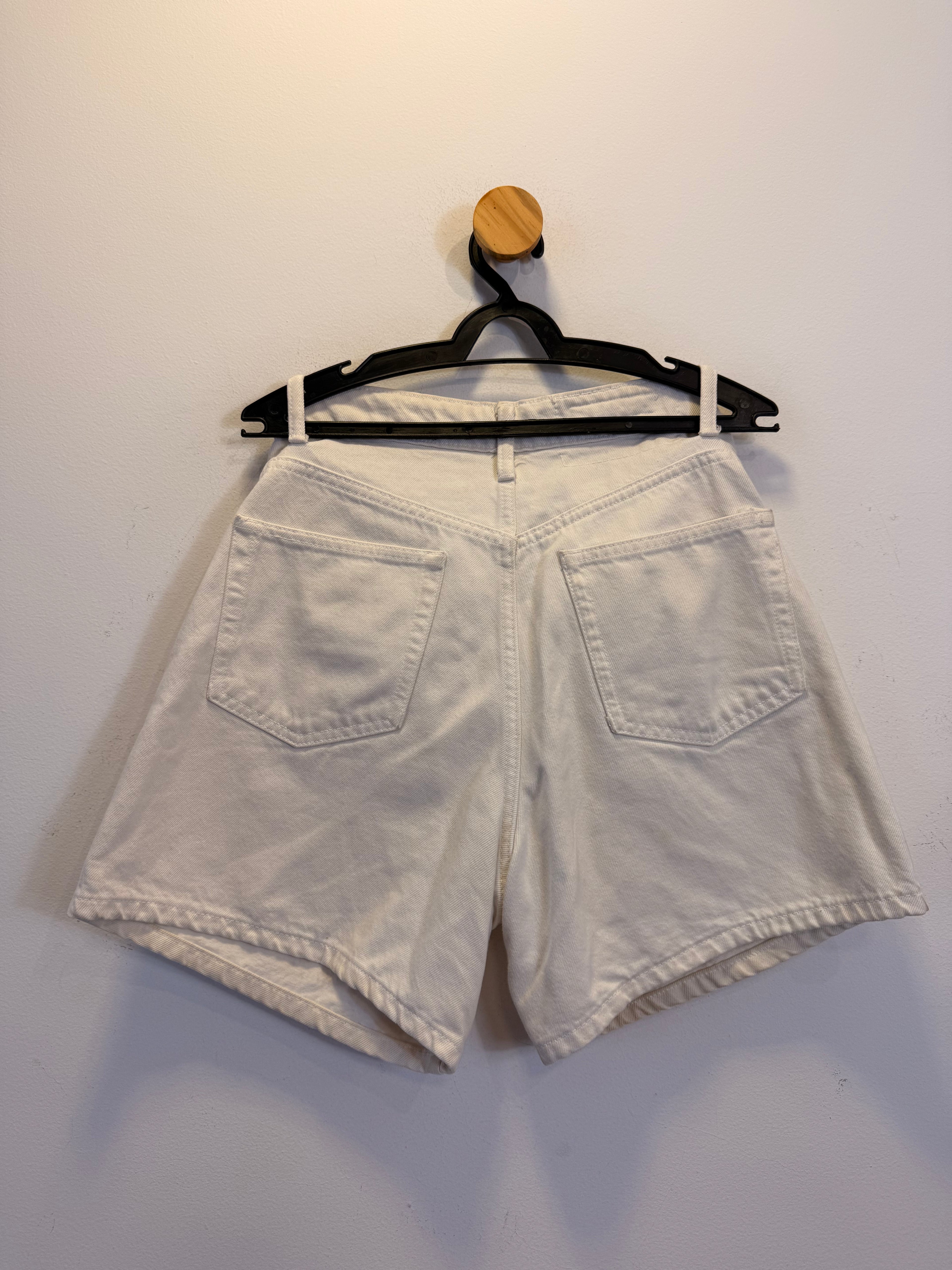 Short Jeans Branco Zara