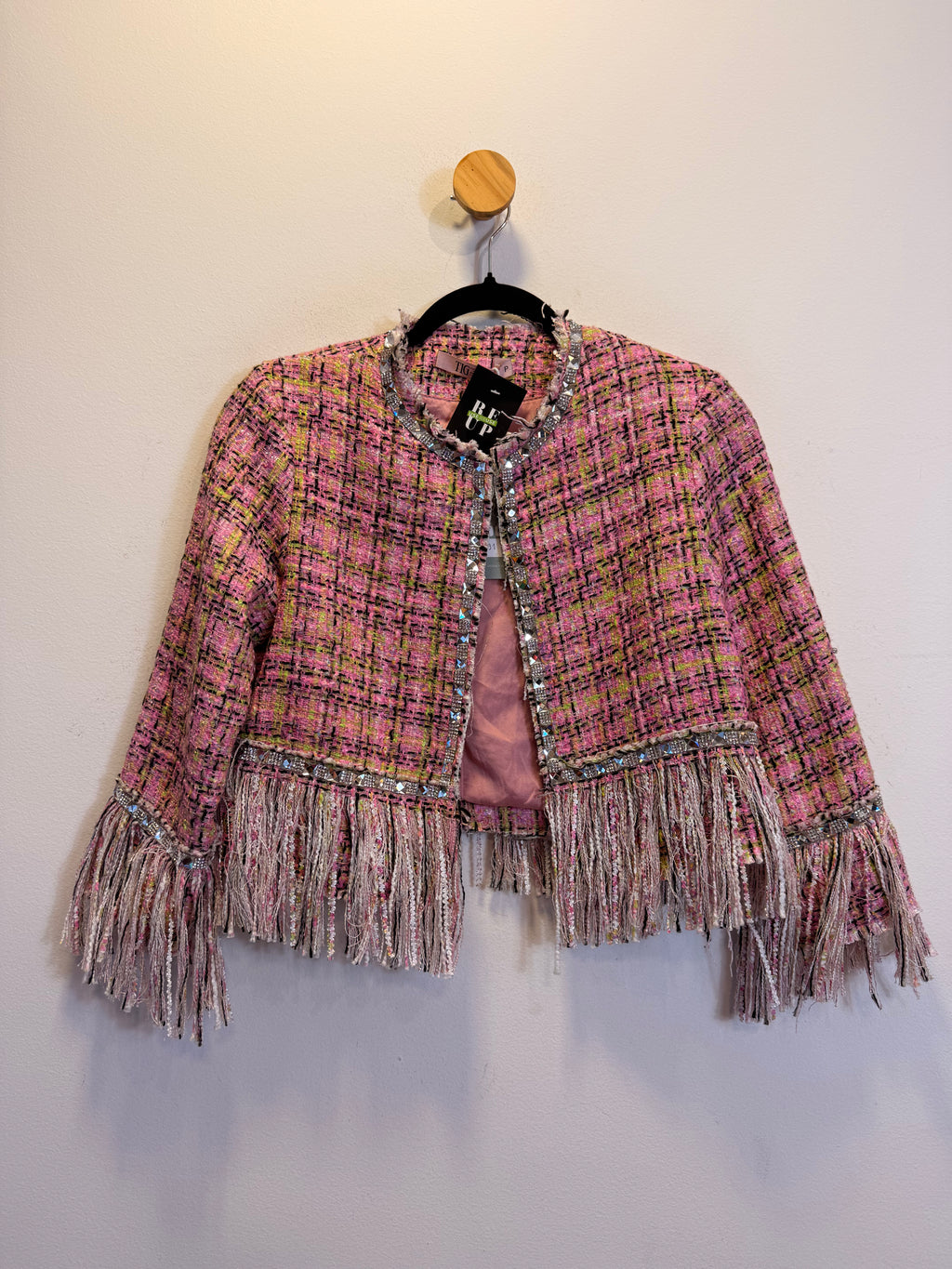 Casaco Cropped Rosa Tig