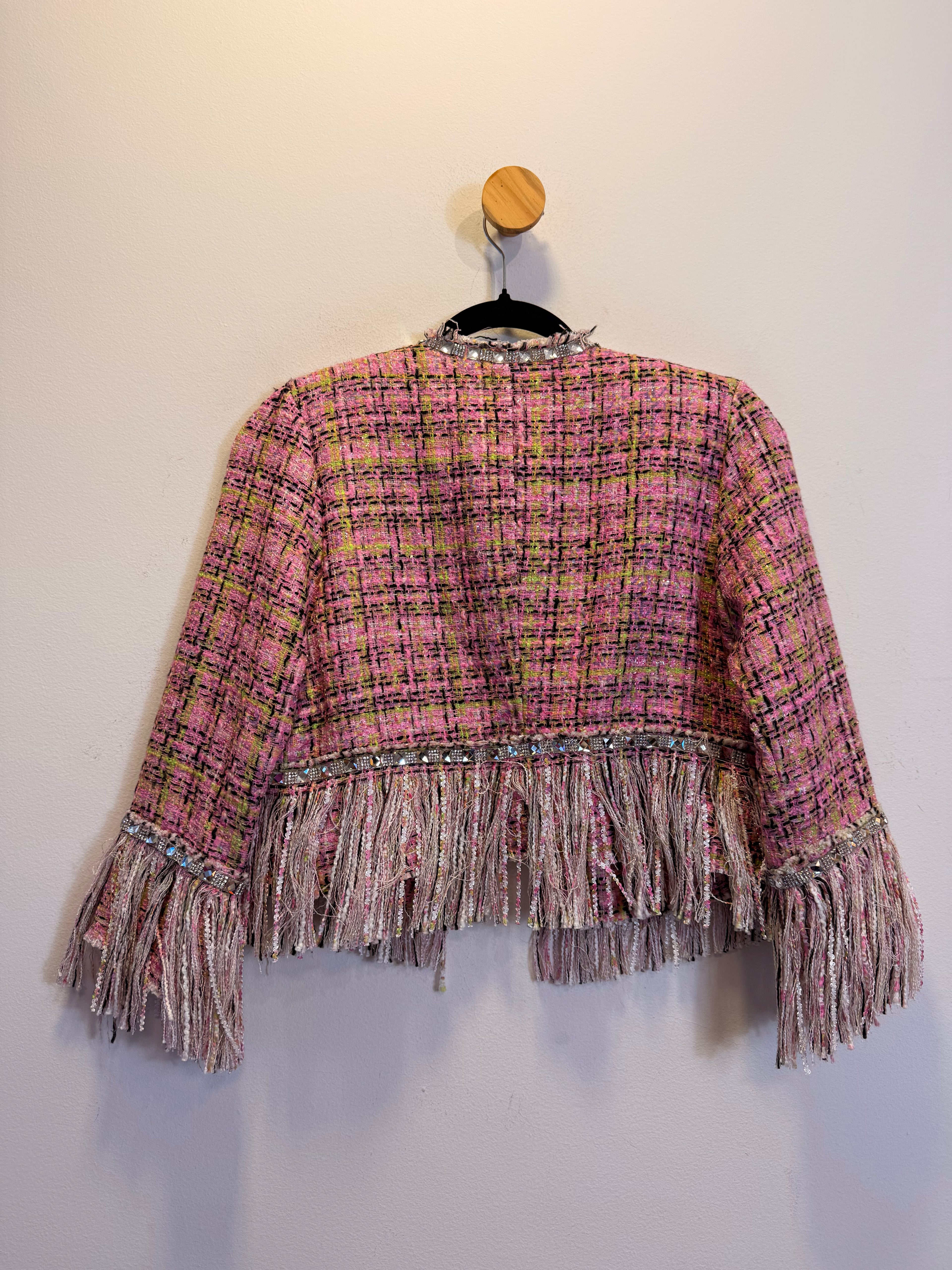 Casaco Cropped Rosa Tig