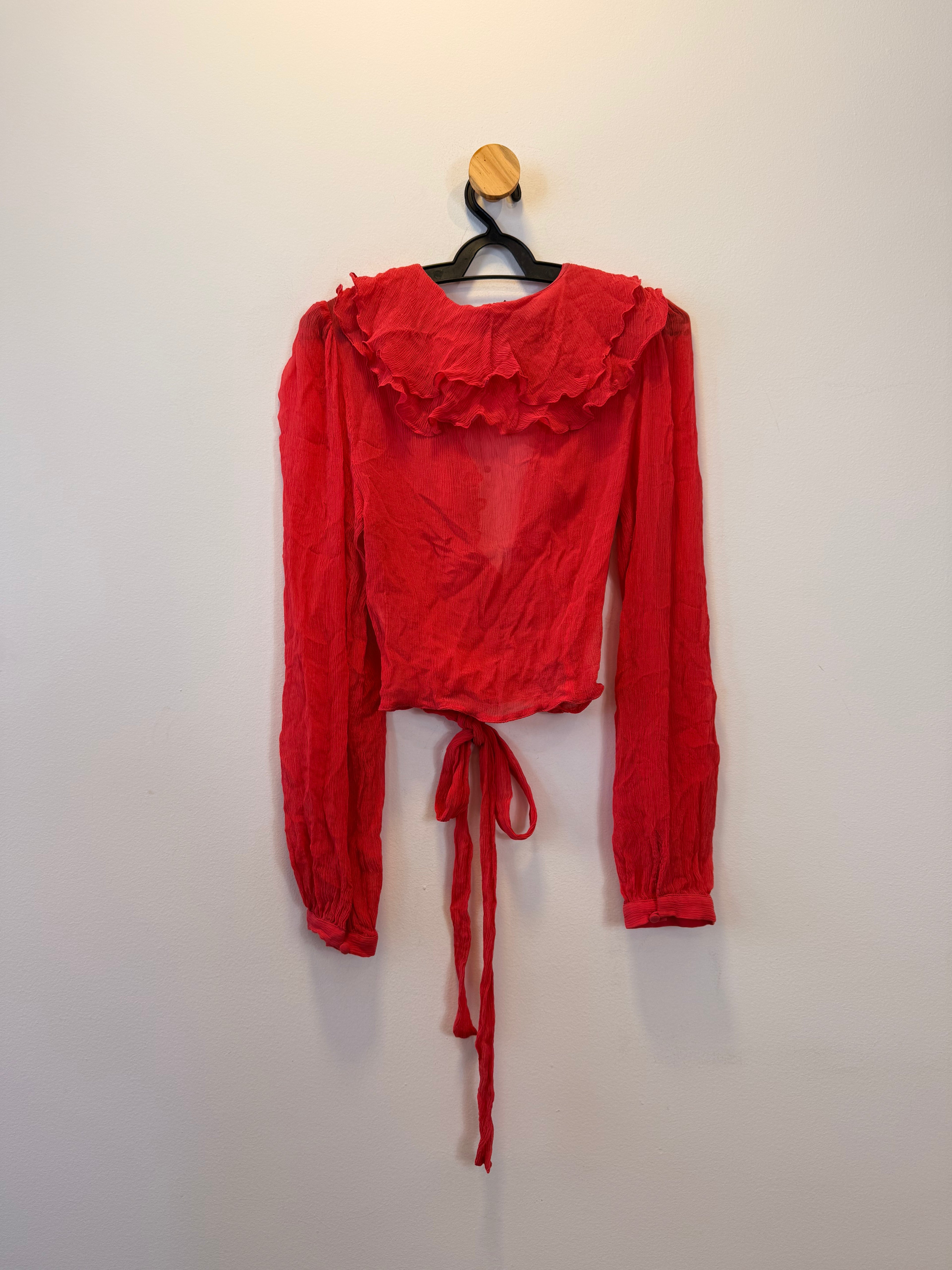 Blusa de Seda Babados NV