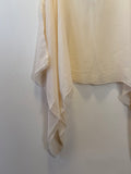 Blusa Off White Manga Alongada