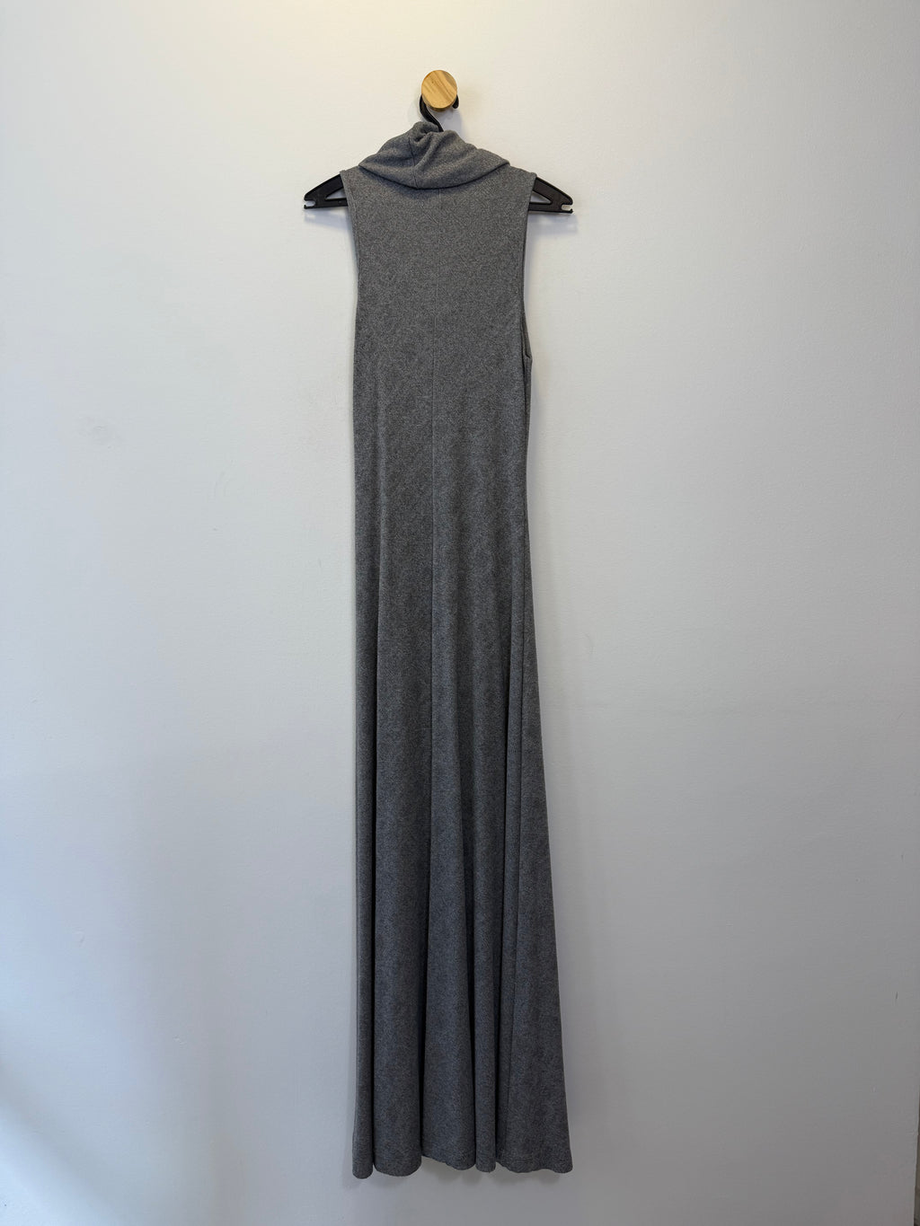 Vestido Cinza Gola Boba