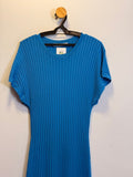 Vestido em Malha Azul Zara