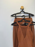 Conjunto Tricot Marrom