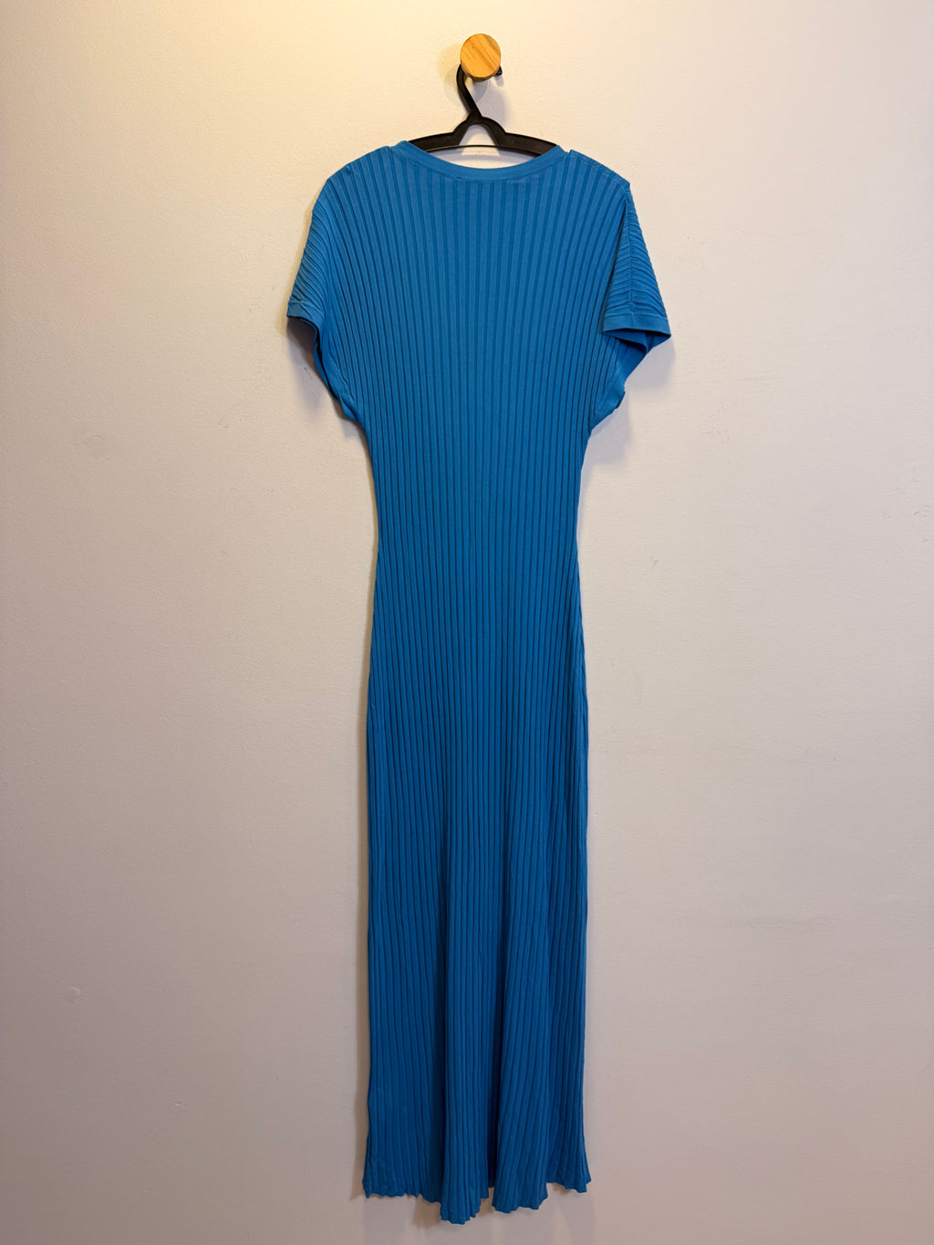 Vestido em Malha Azul Zara