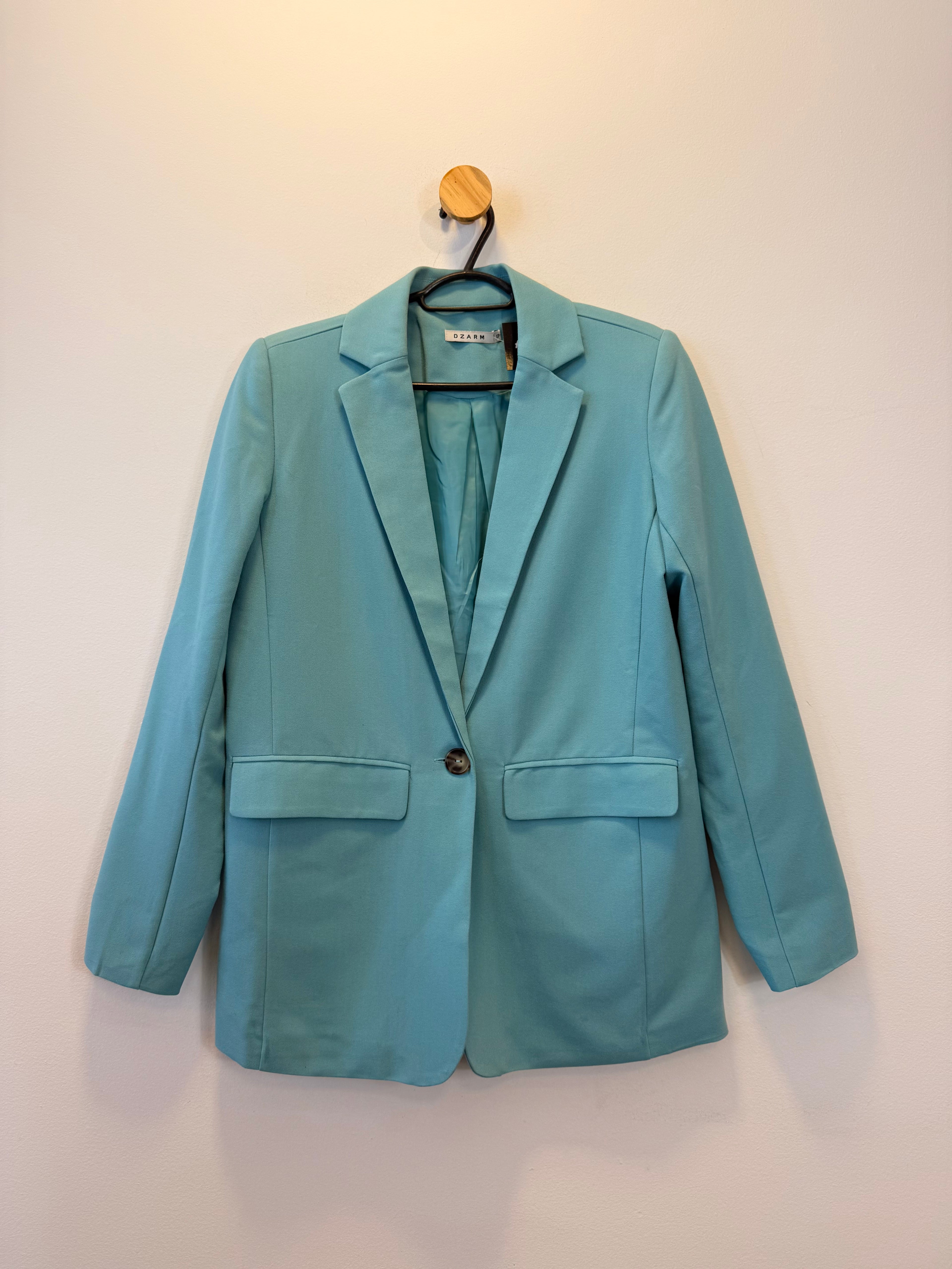 Blazer Alongado Azul Claro