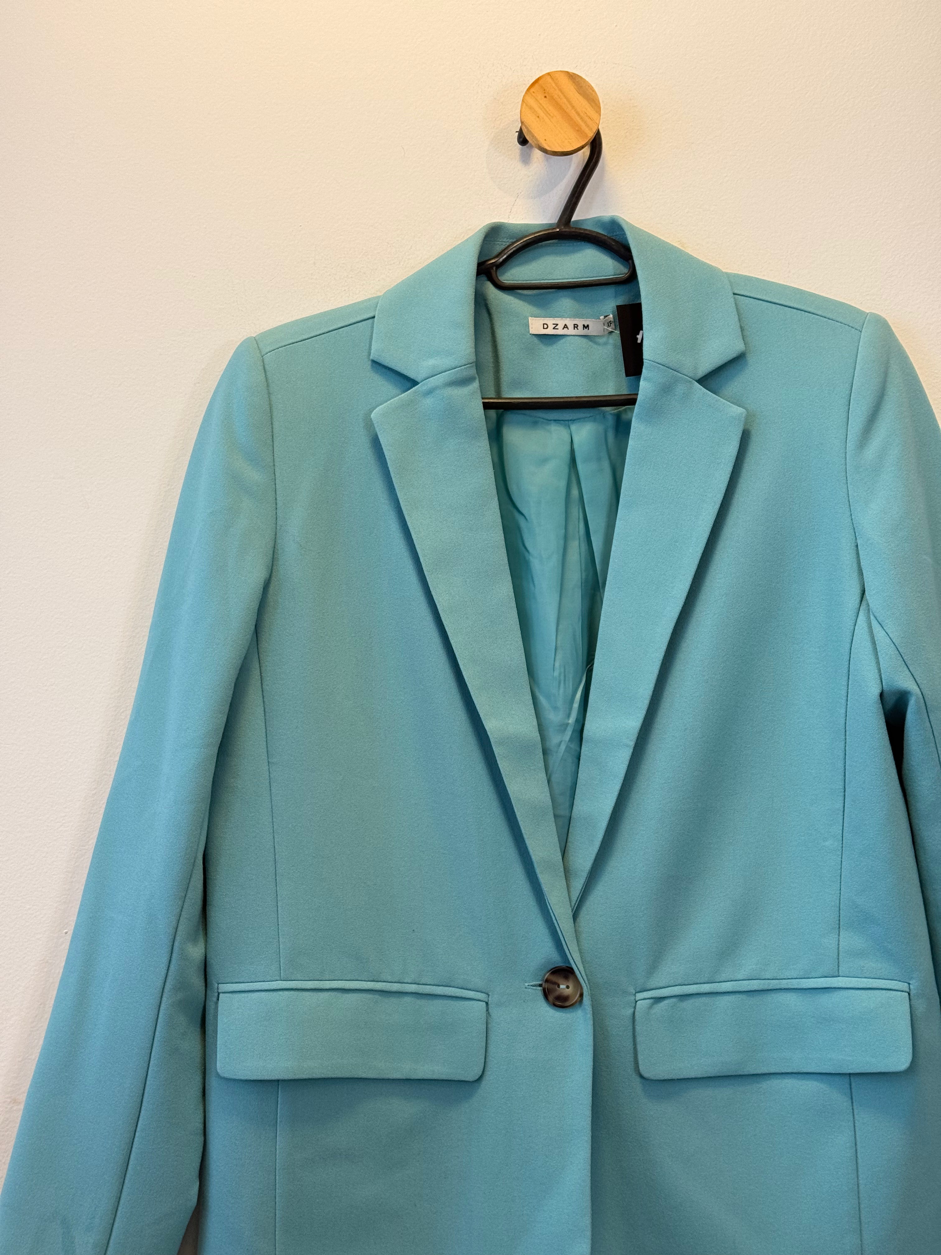 Blazer Alongado Azul Claro