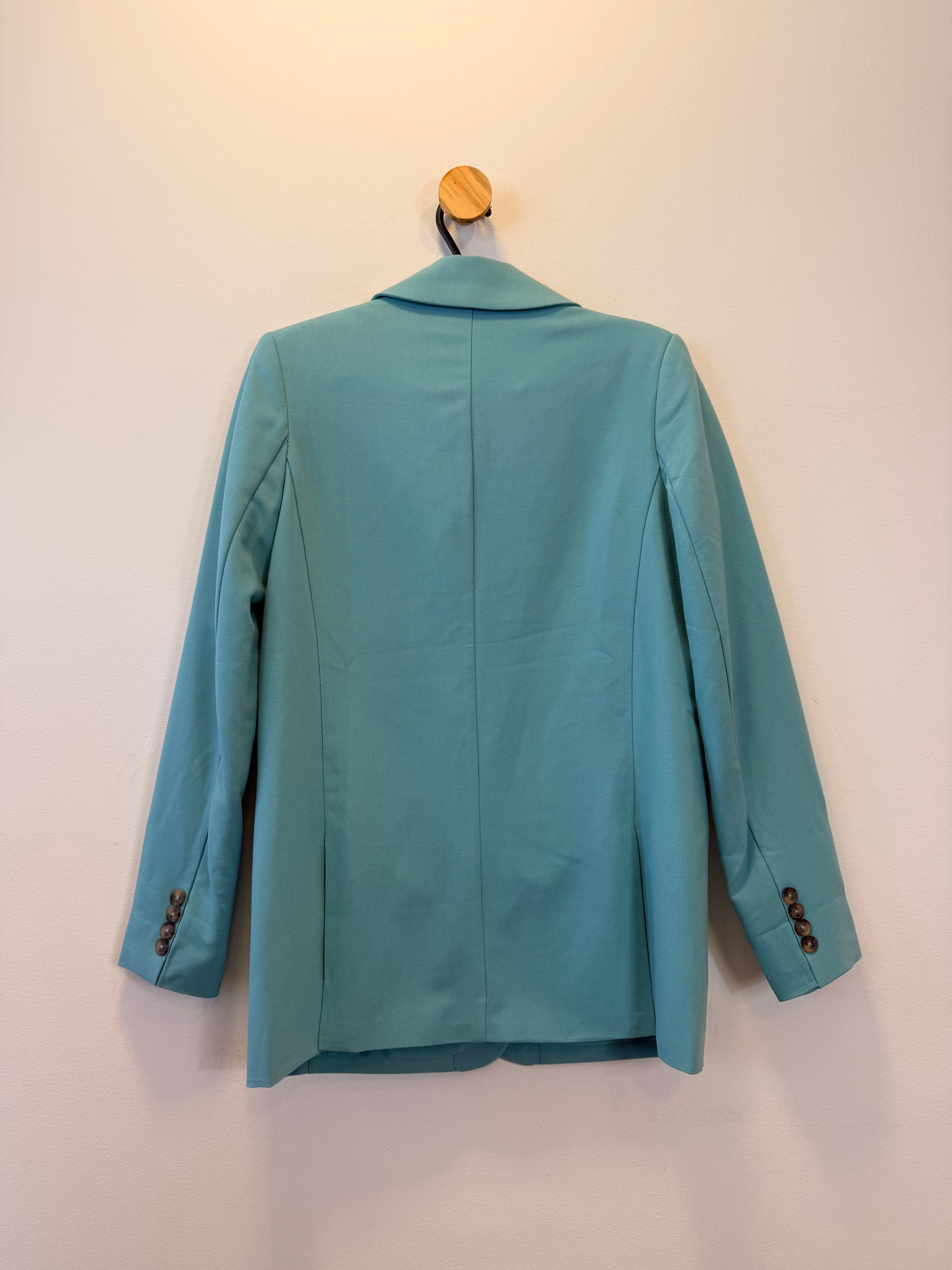 Blazer Alongado Azul Claro