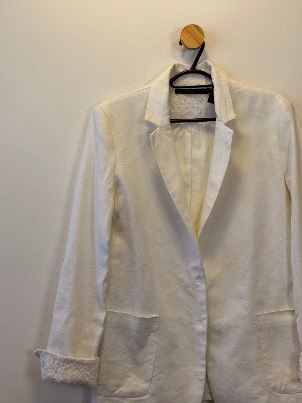 Blazer Branco com Renda