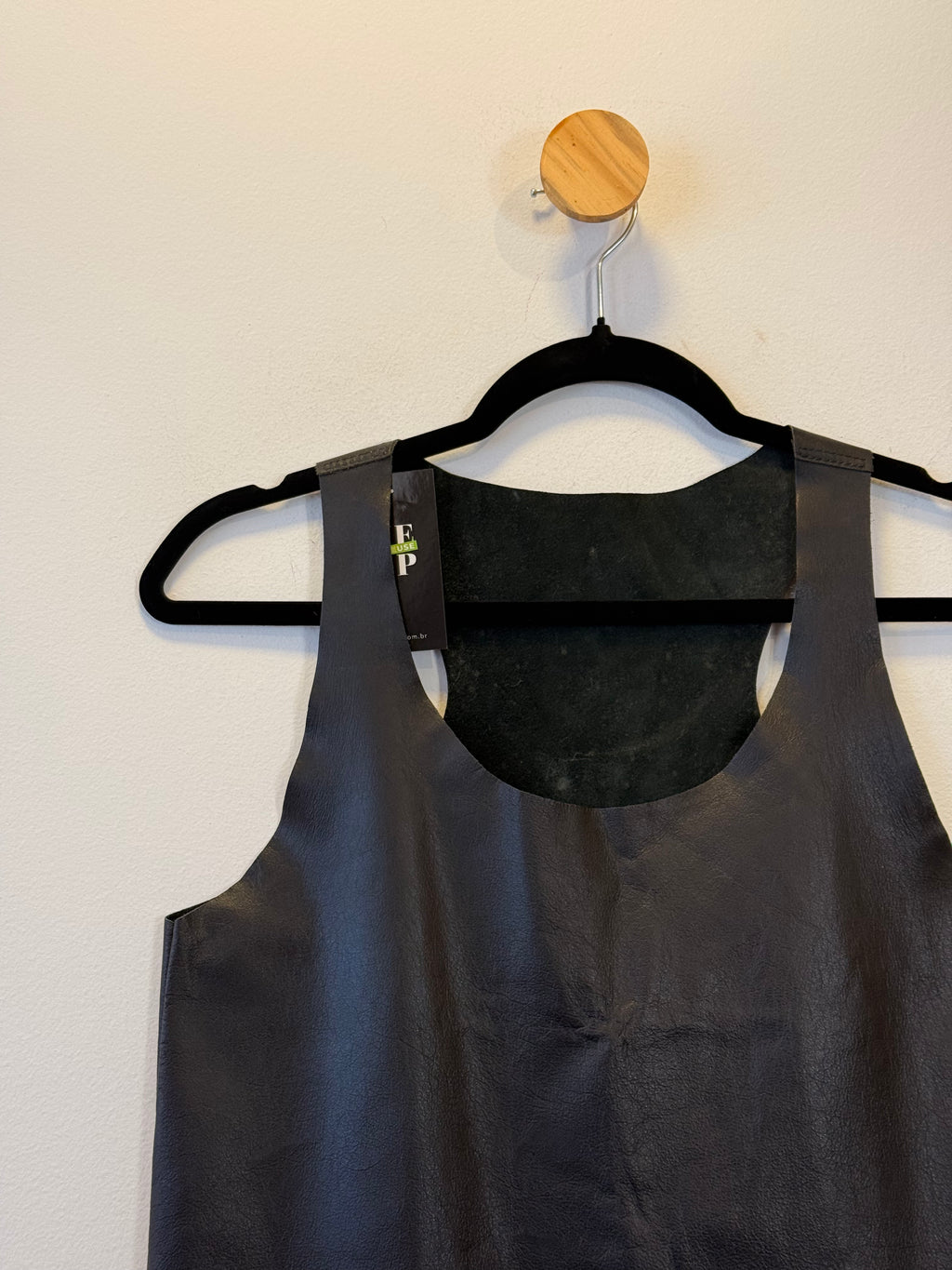 Blusa de Couro Preta