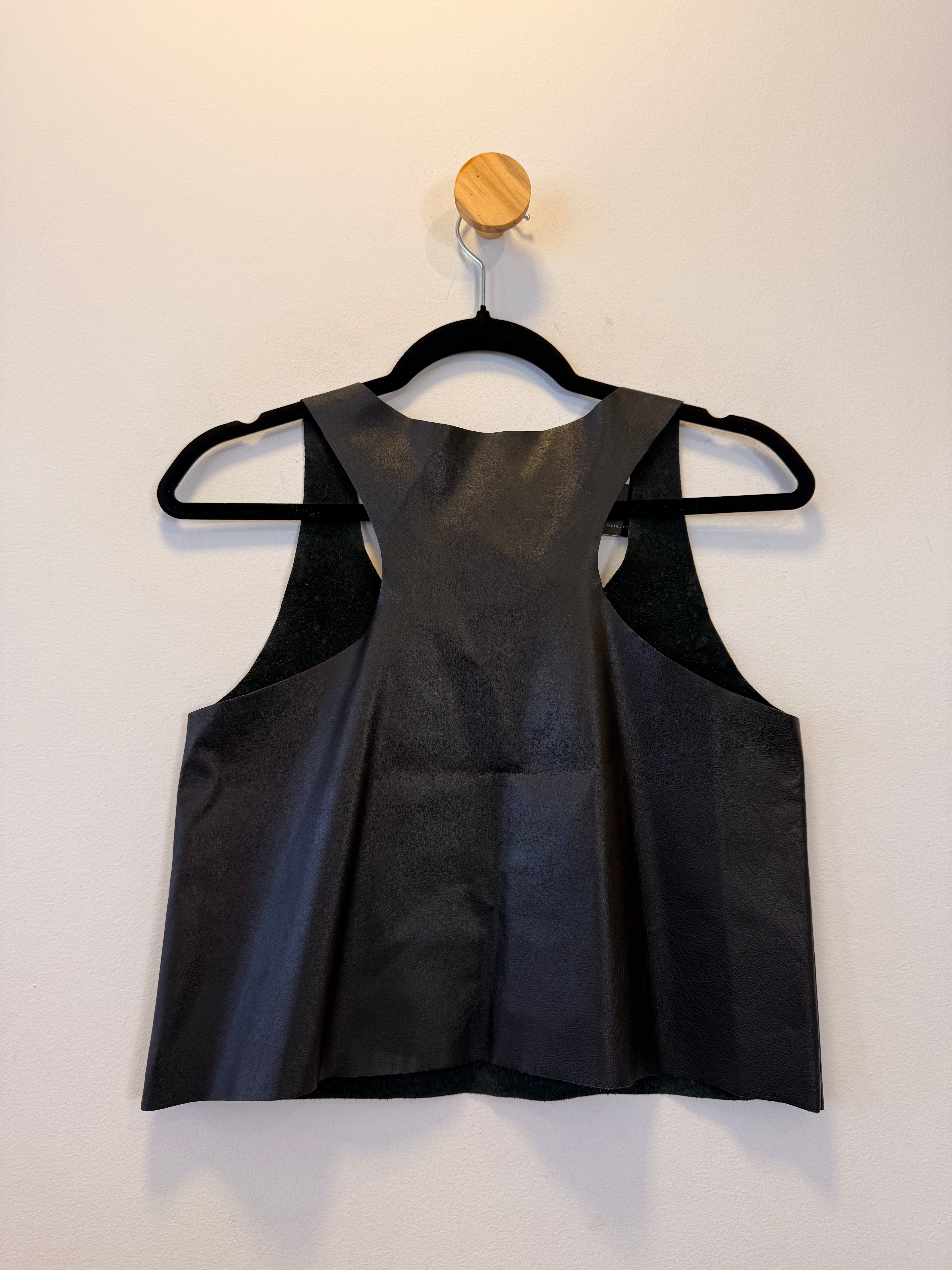 Blusa de Couro Preta