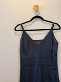 Vestido de Couro Azul