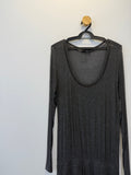 Vestido Longo Cinza Chumbo