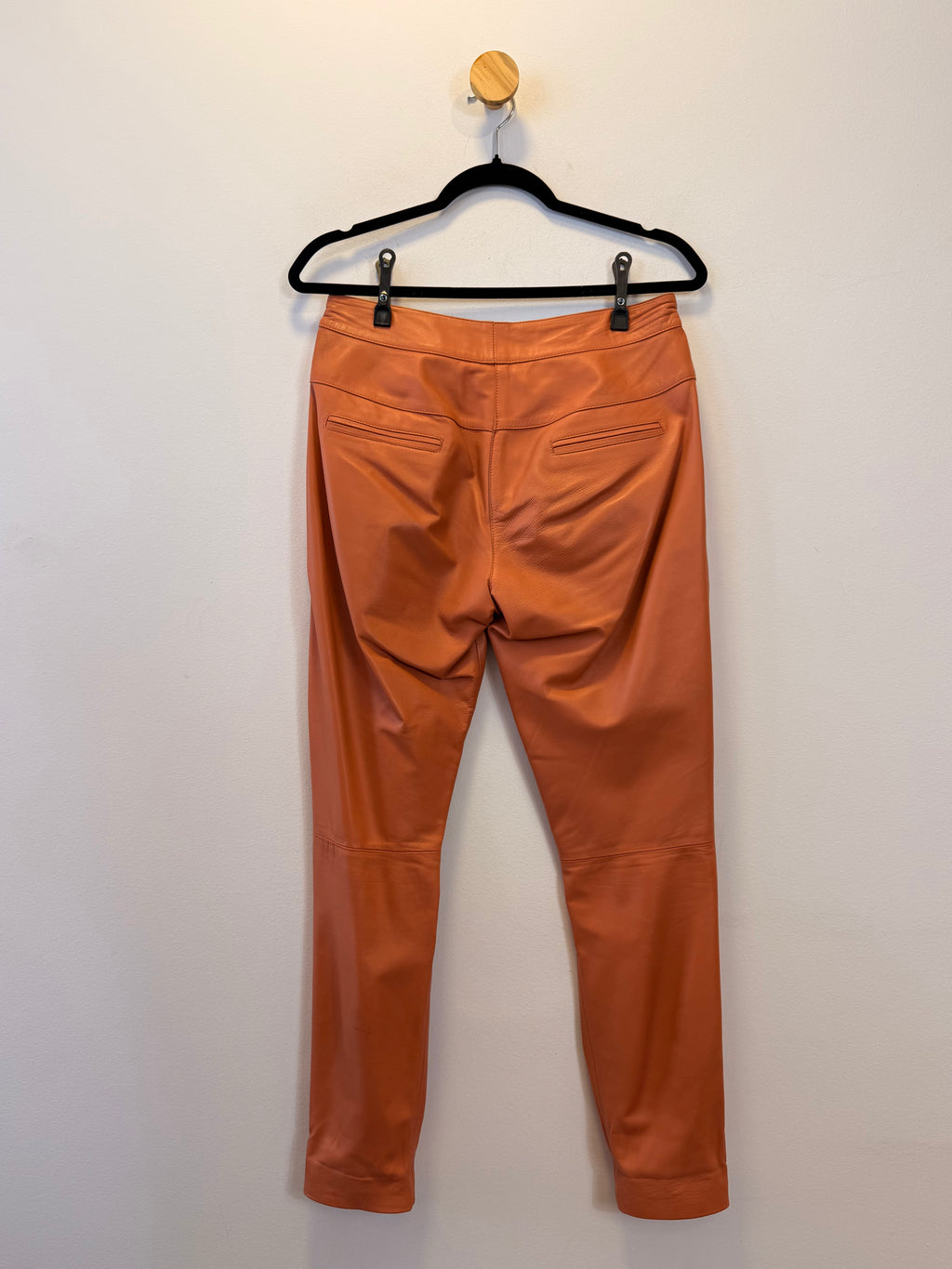 Calça de Couro Terracota