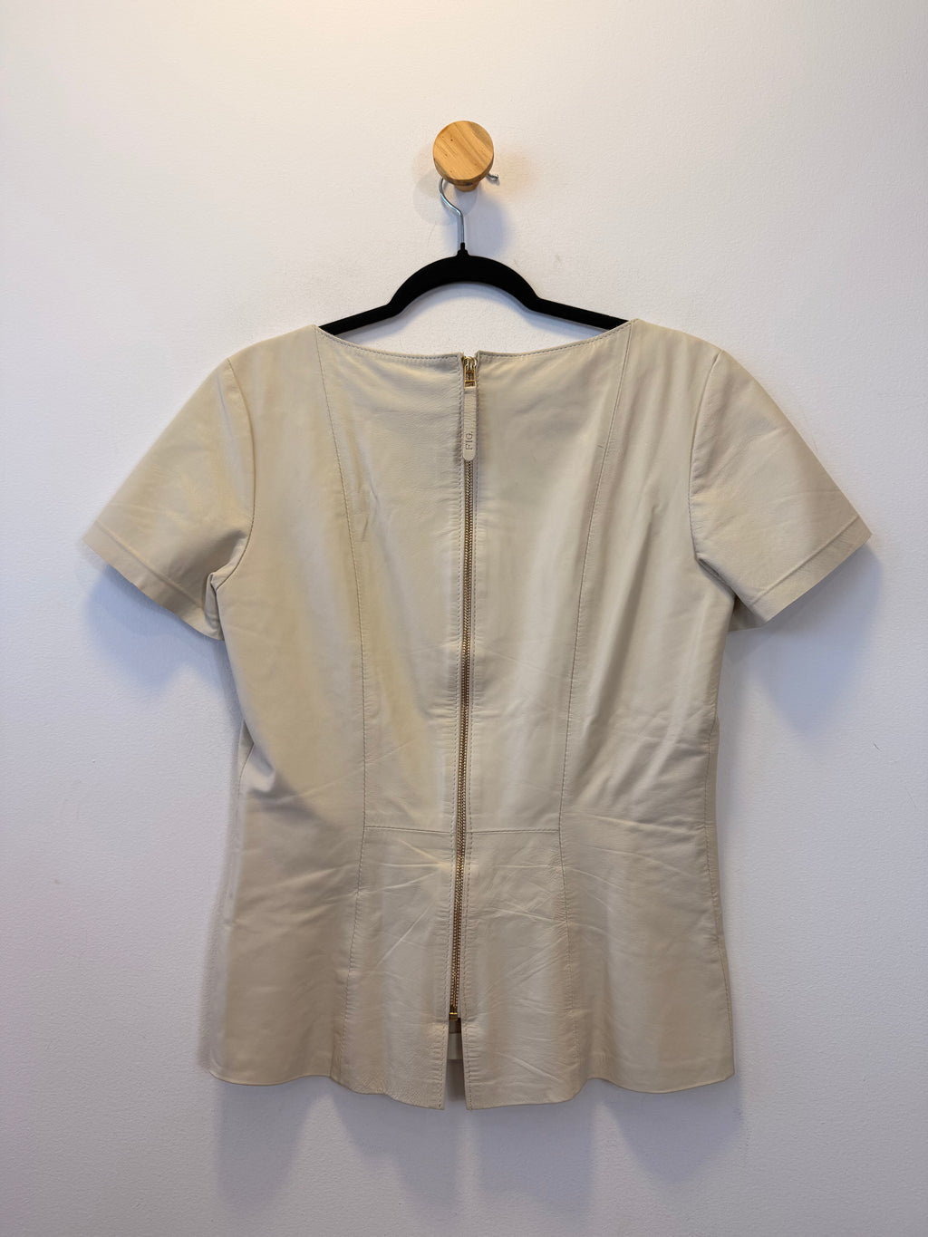 Blusa de Couro Off White