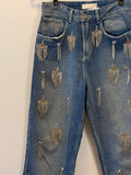 Calça Jeans com Strass