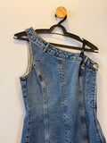 Vestido Jeans Curto Ombro Único
