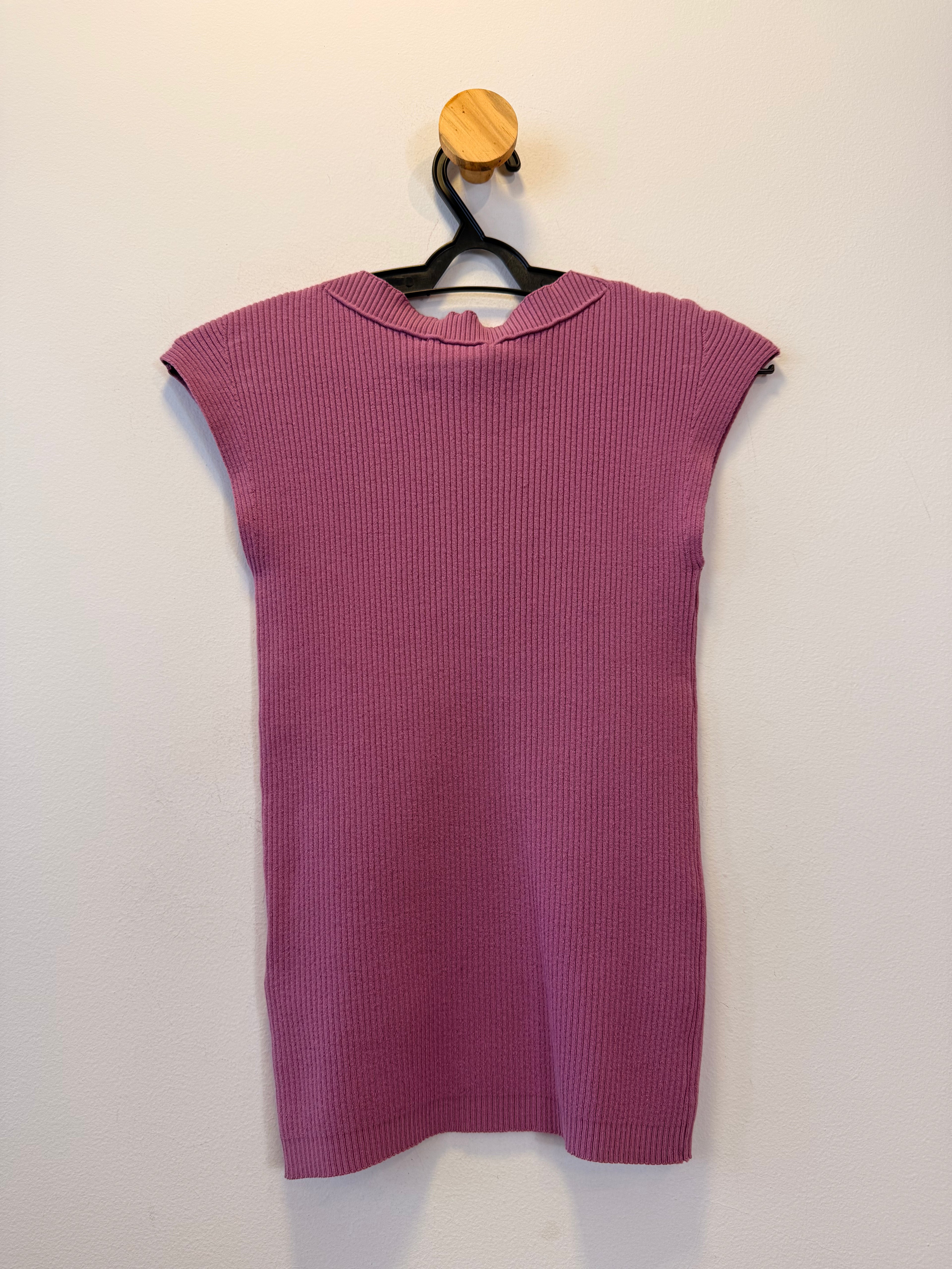 Conjunto de Malha Rosa Envelhecido