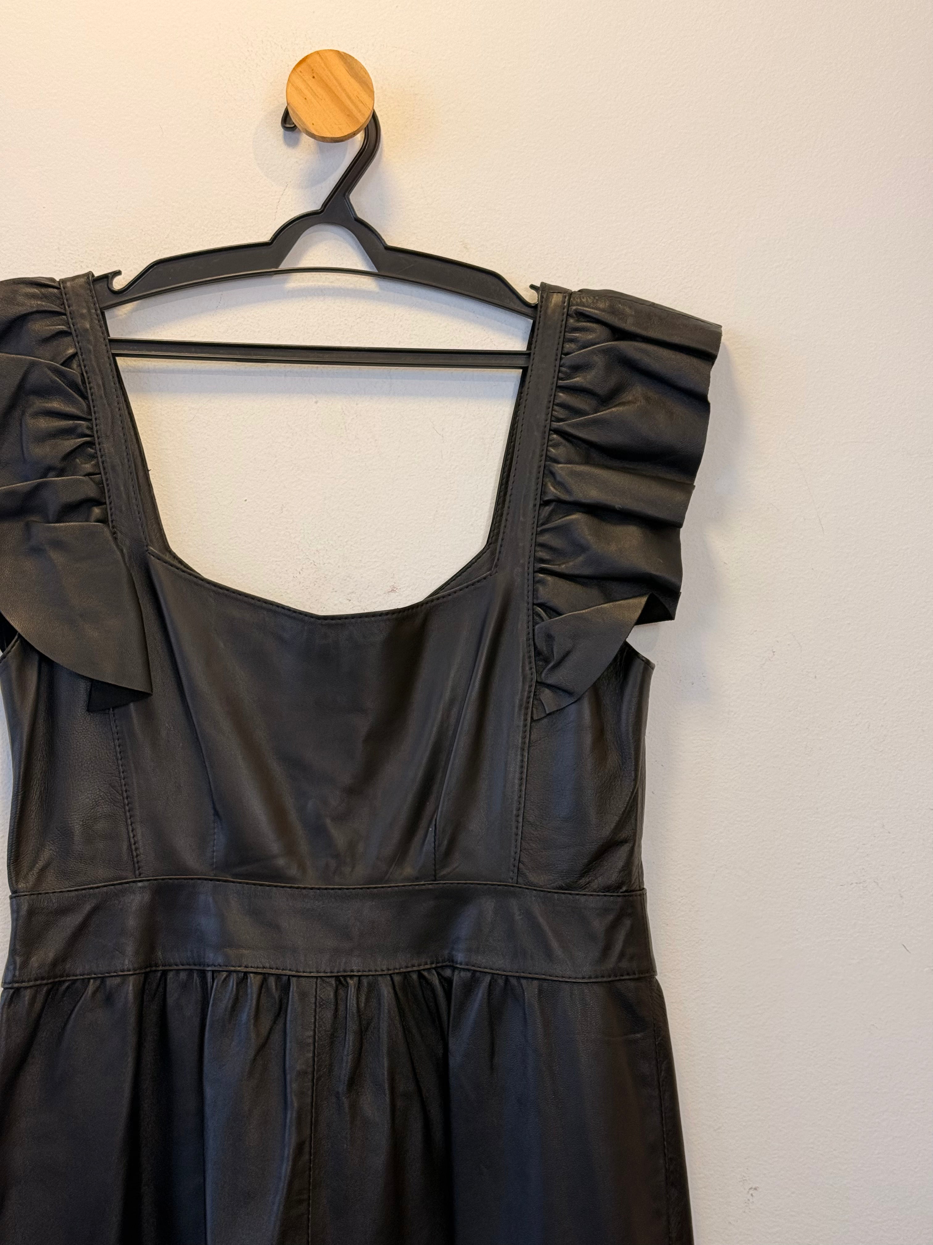 Vestido Preto Couro Chiara Concept