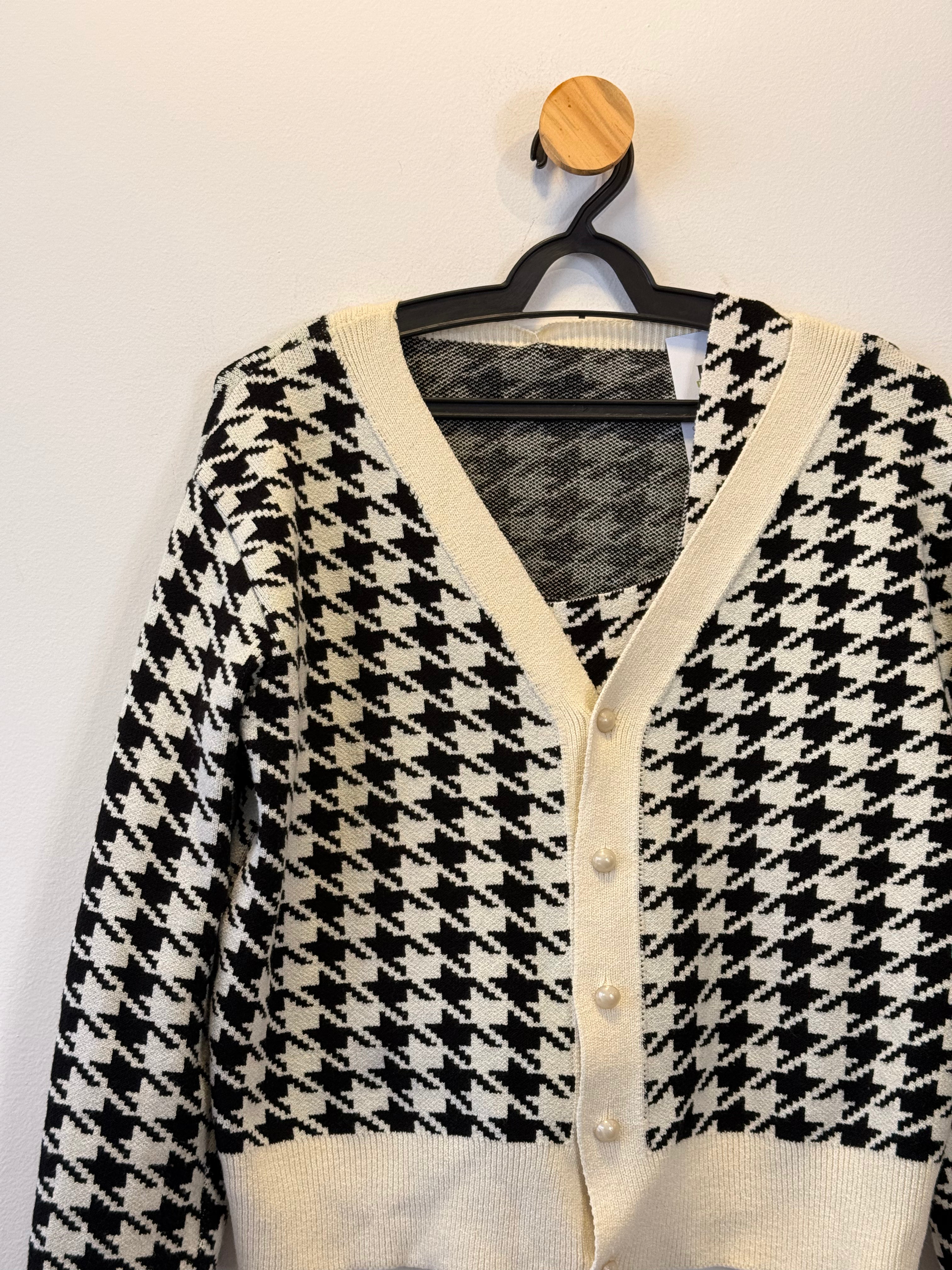 Conjunto tricot casaquinho e top