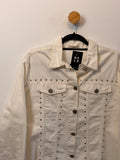 Jaqueta Jeans Branca Doce Trama