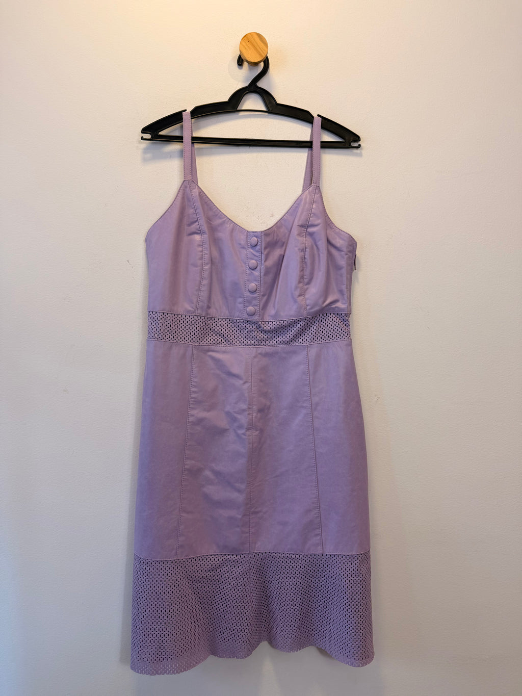 Vestido Lilás Couro Constanzia