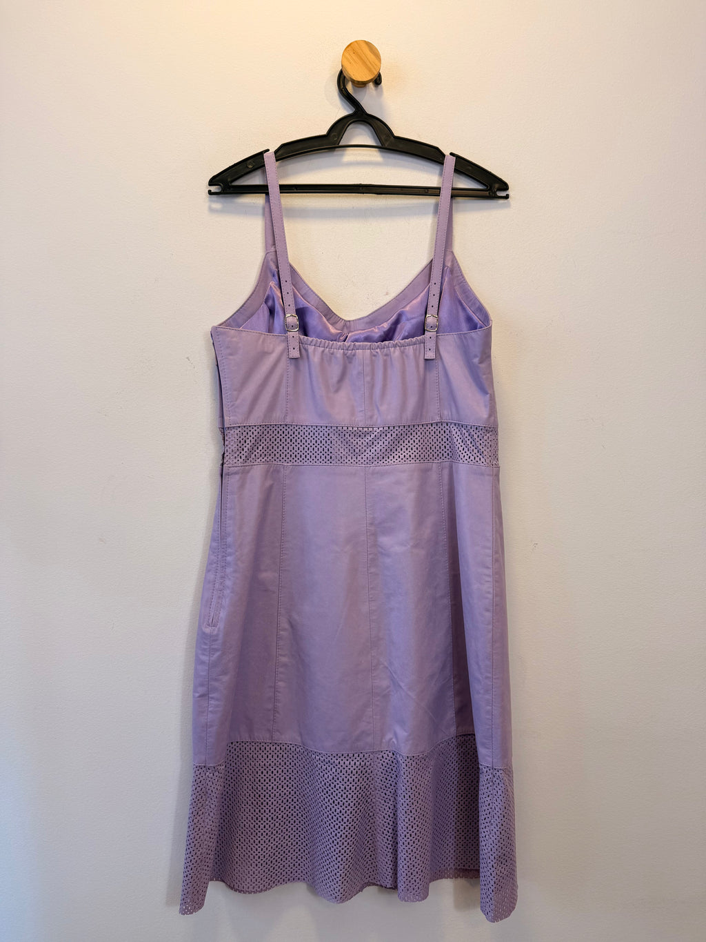 Vestido Lilás Couro Constanzia