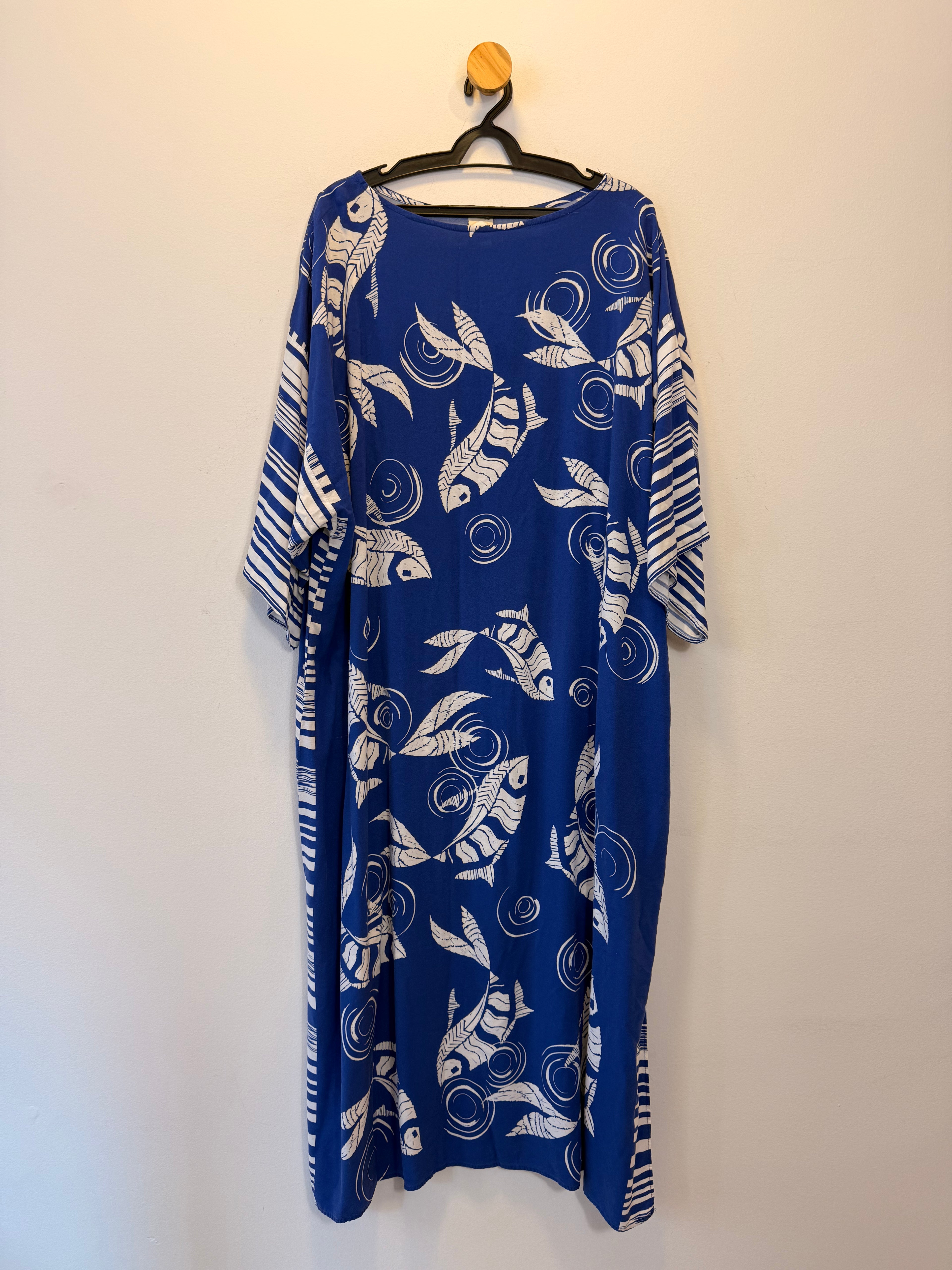 Vestido Azul Estampado Souq