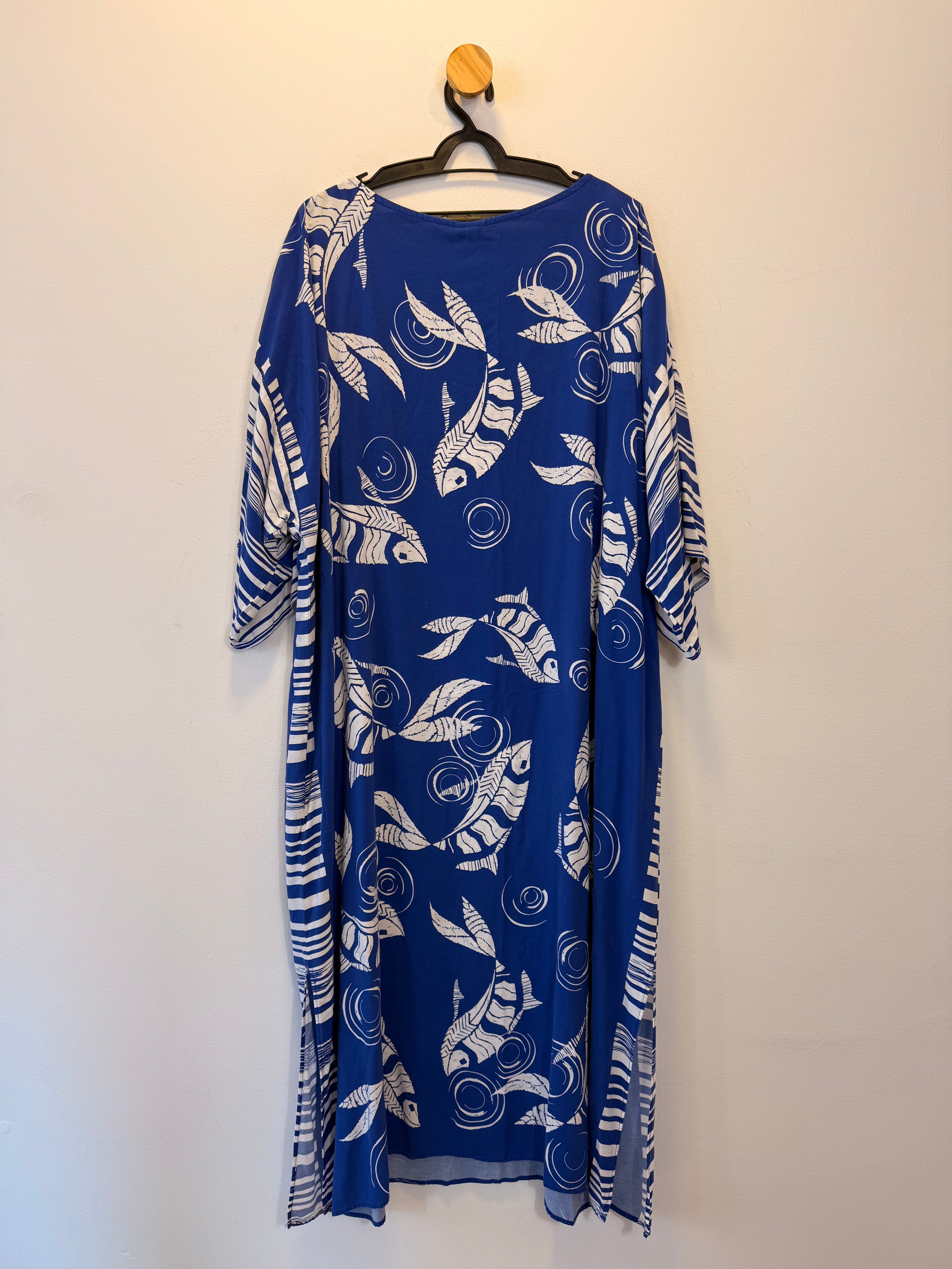 Vestido Azul Estampado Souq