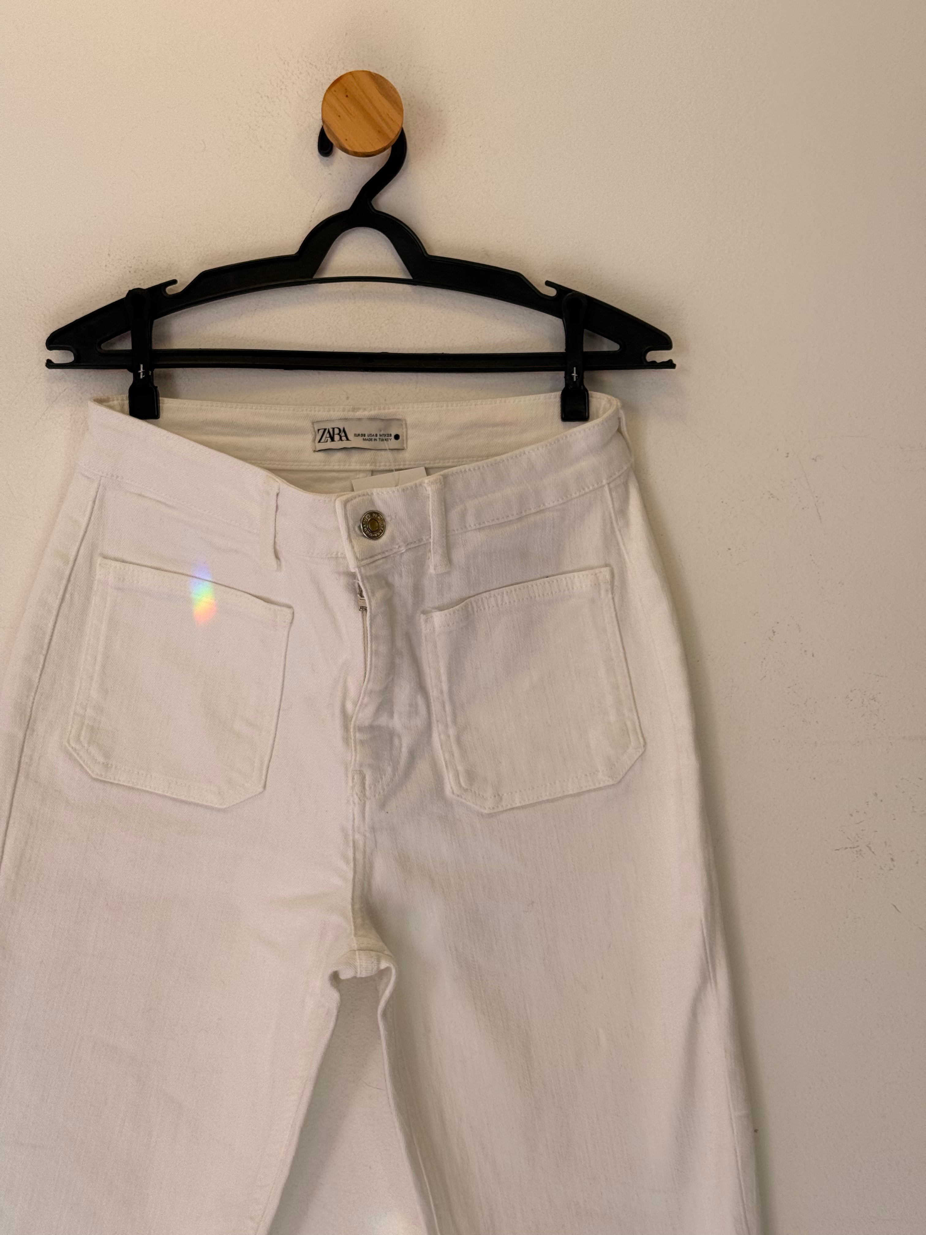 Calça Jeans Branca Zara