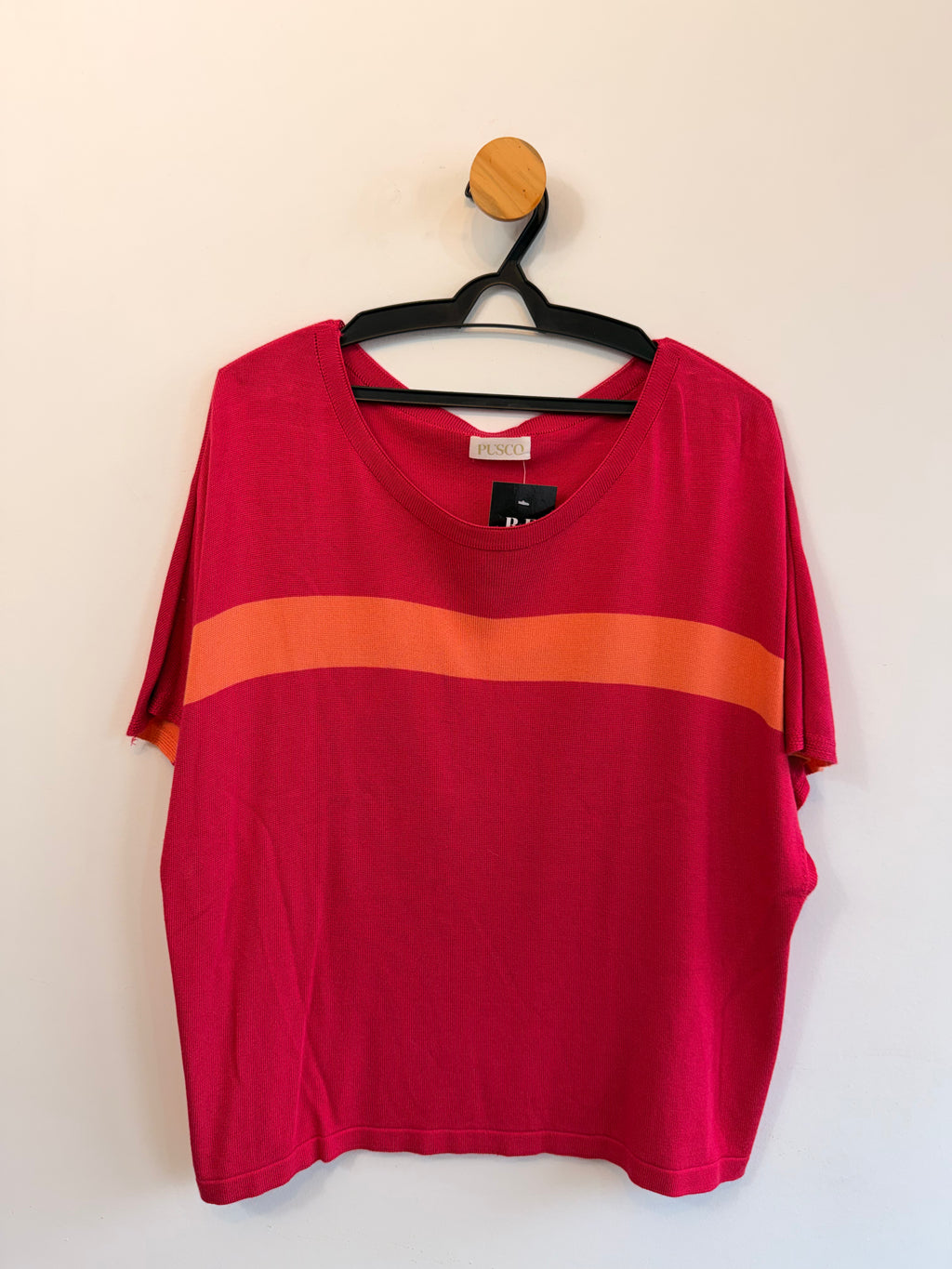 Blusa em Malha Rosa Pusco