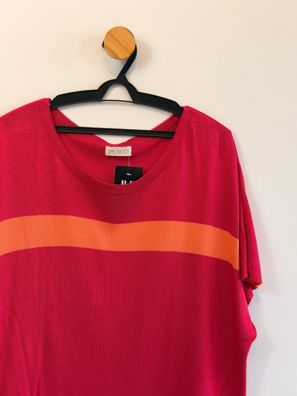Blusa em Malha Rosa Pusco