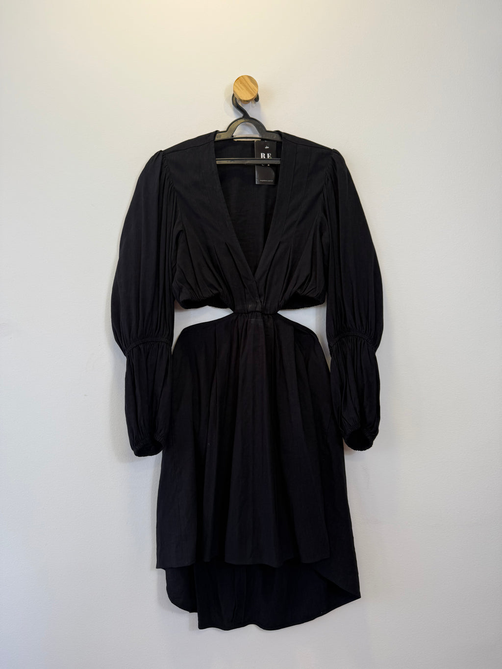 Vestido Preto Manga Longa