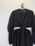 Vestido Preto Manga Longa