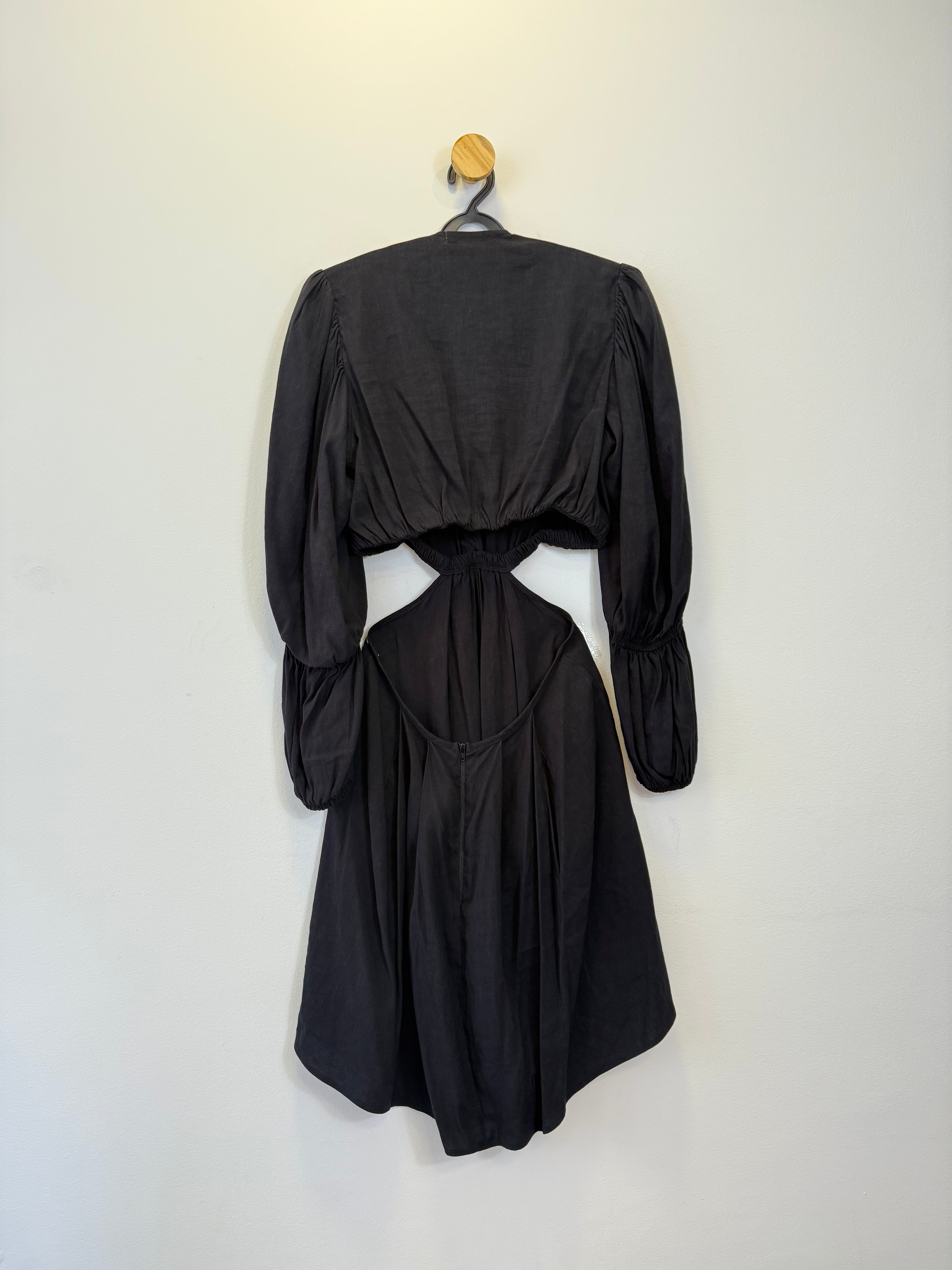 Vestido Preto Manga Longa
