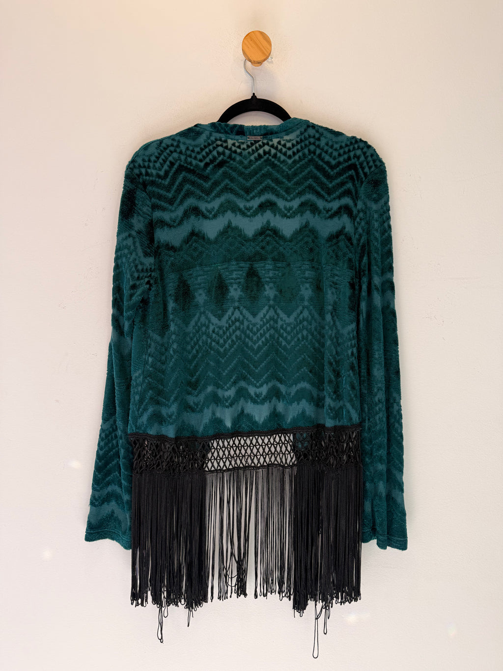 Kimono Verde com Franjas Bobstore