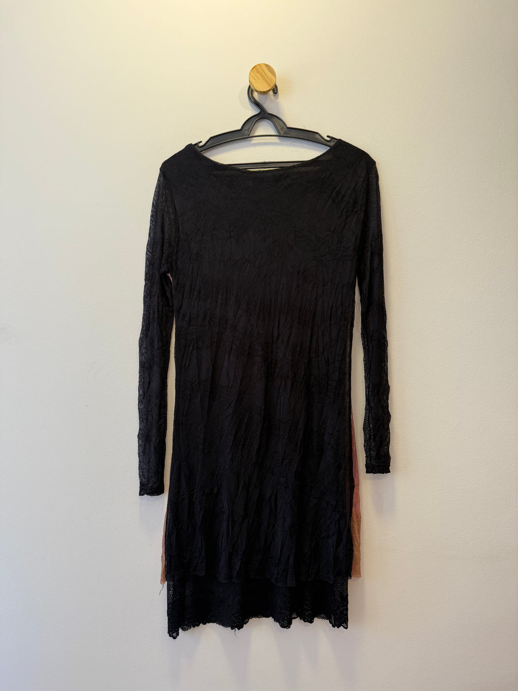 Vestido Rosa Antigo e Preto