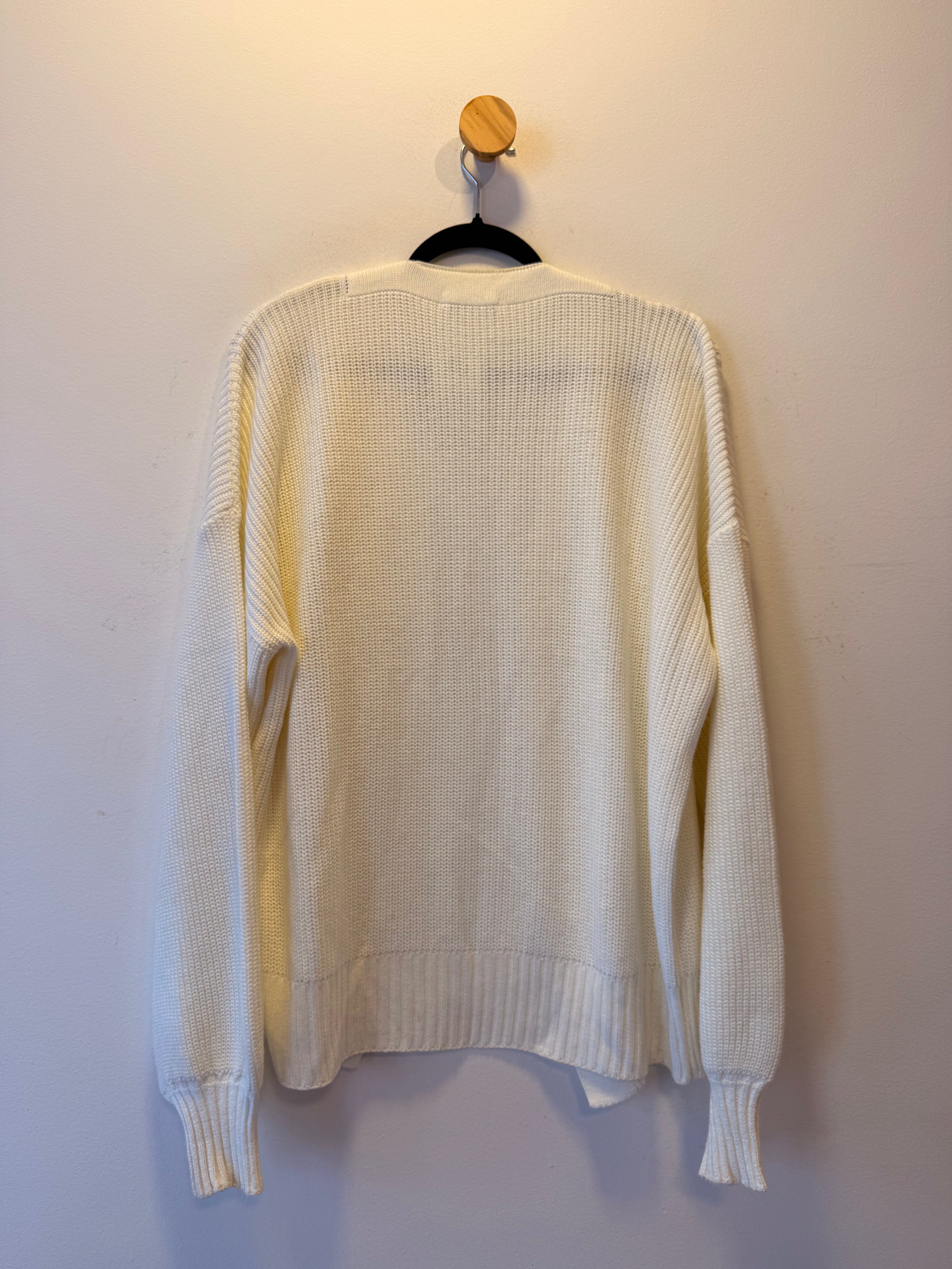 Casaco Tricot Branco Dress To