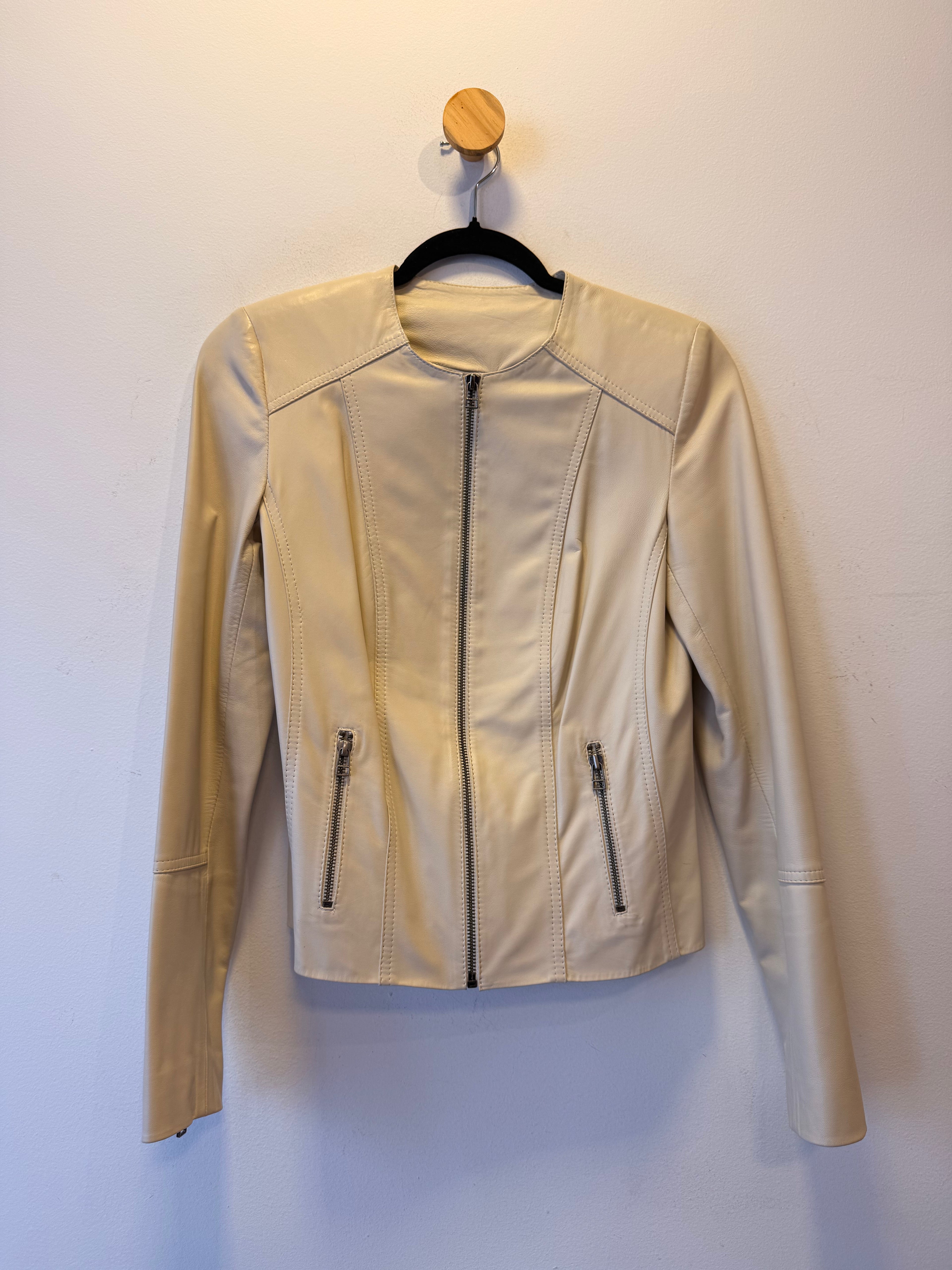 Jaqueta de Couro Off White