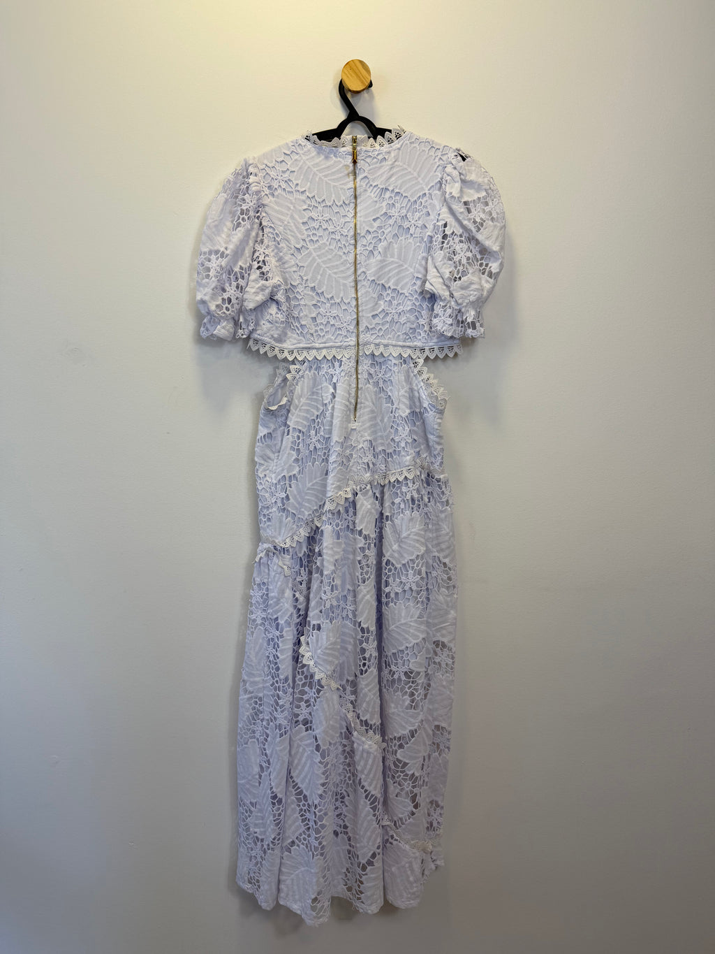 Vestido Branco em Broderie e Guipir