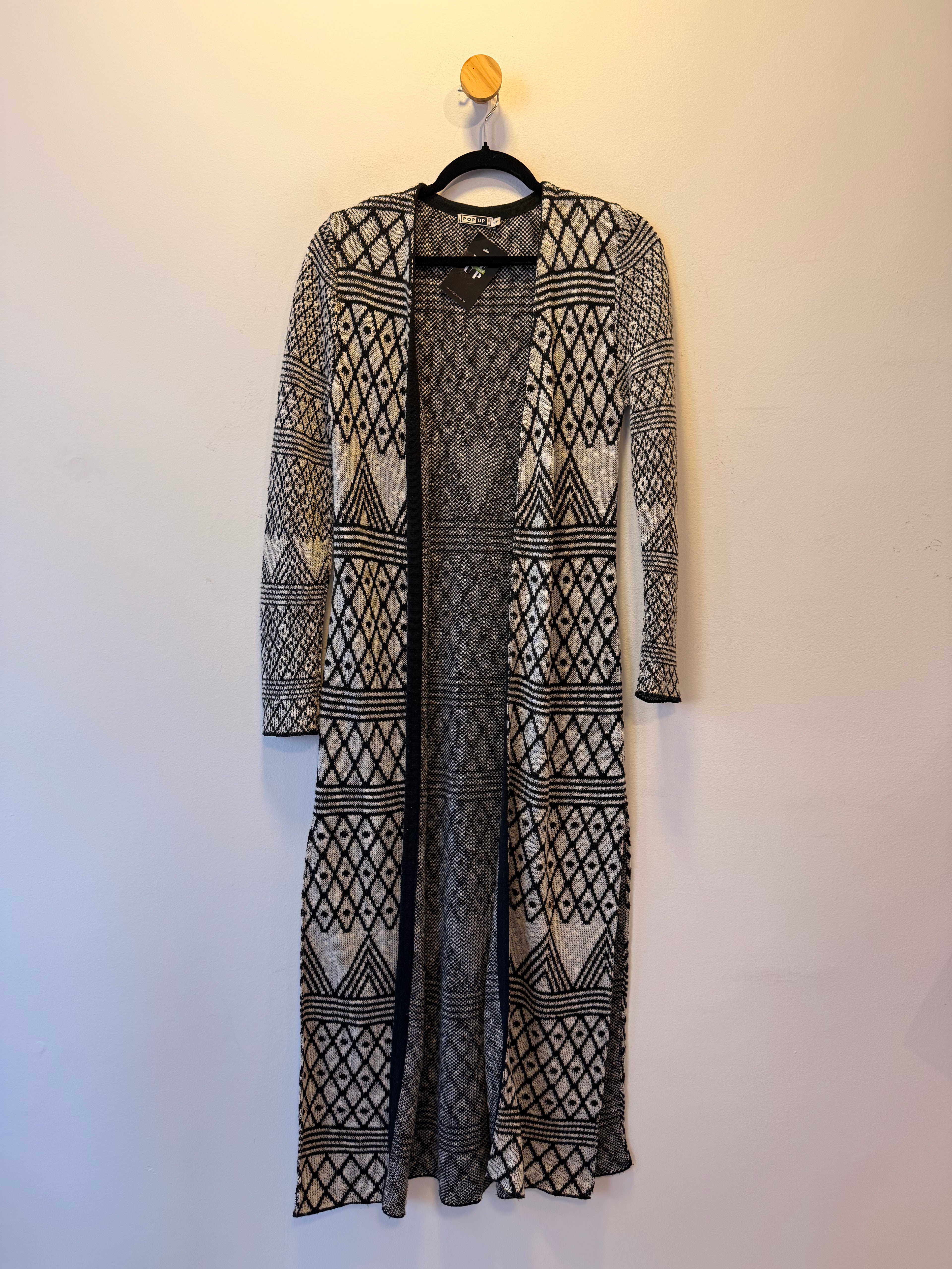 Casaco Tricot Alongado Pop Up