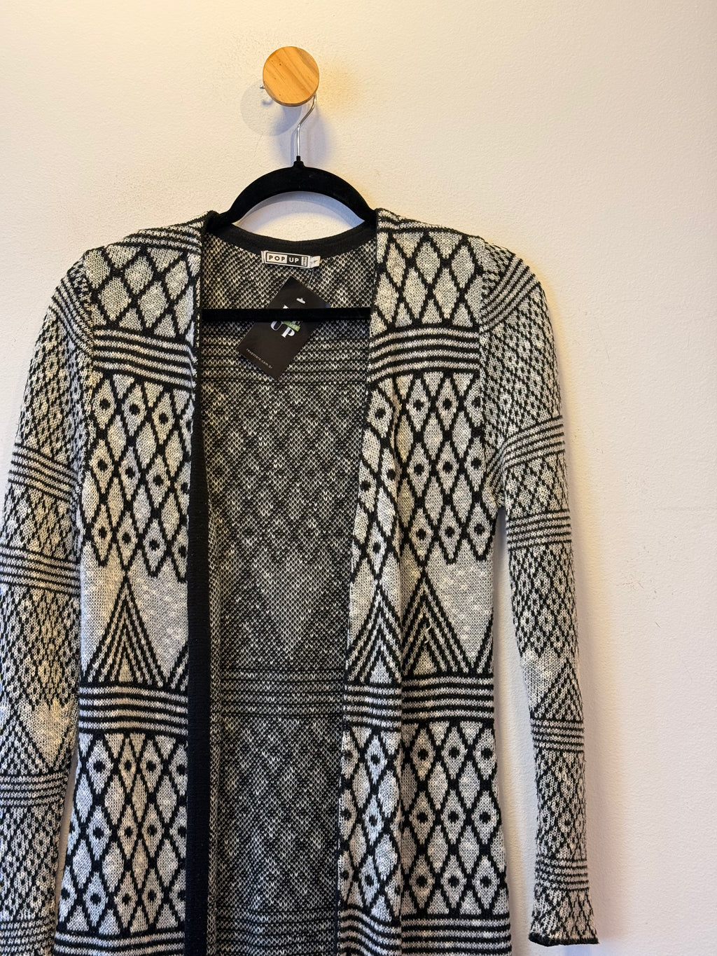 Casaco Tricot Alongado Pop Up
