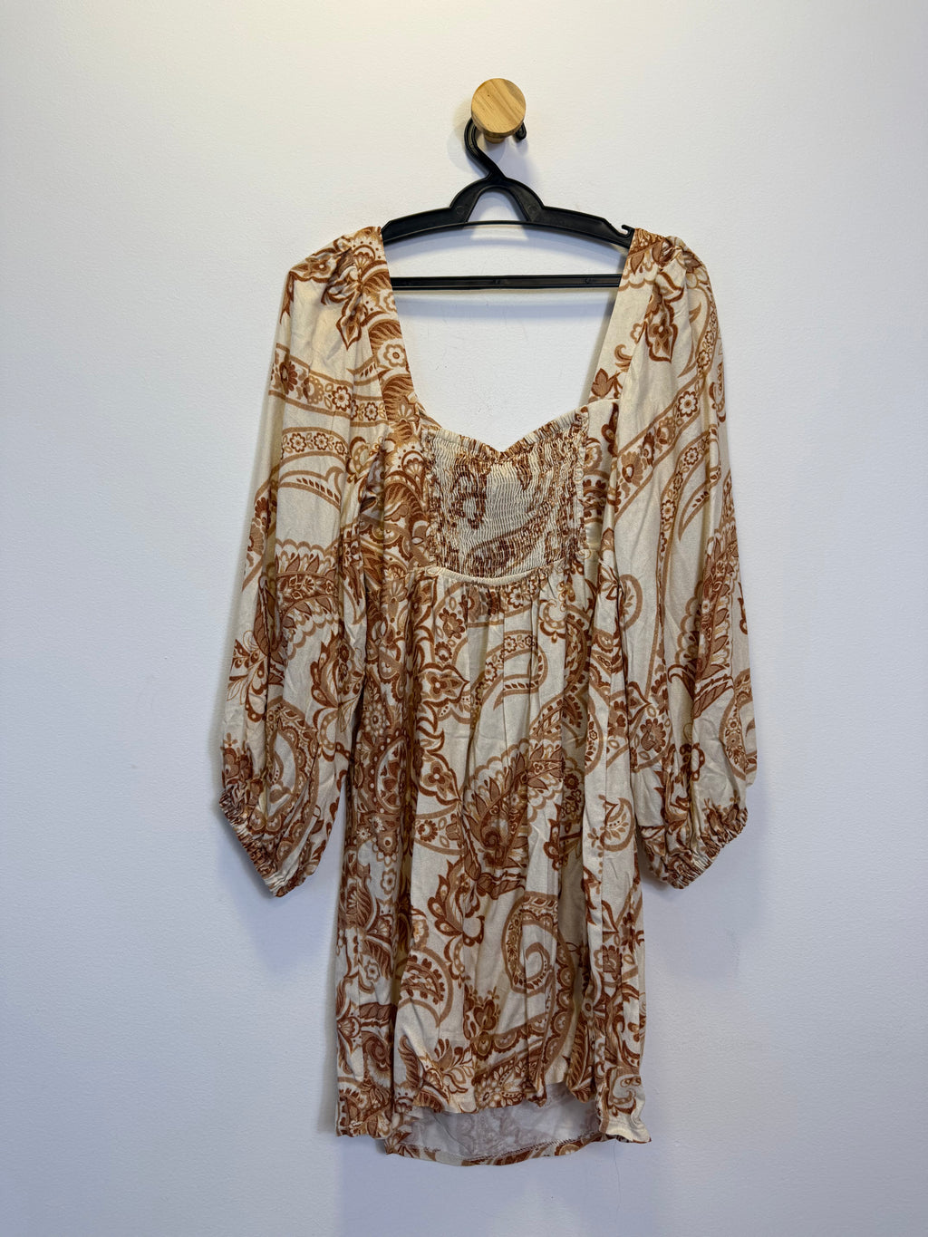 Vestido Estampado Manga Bufante